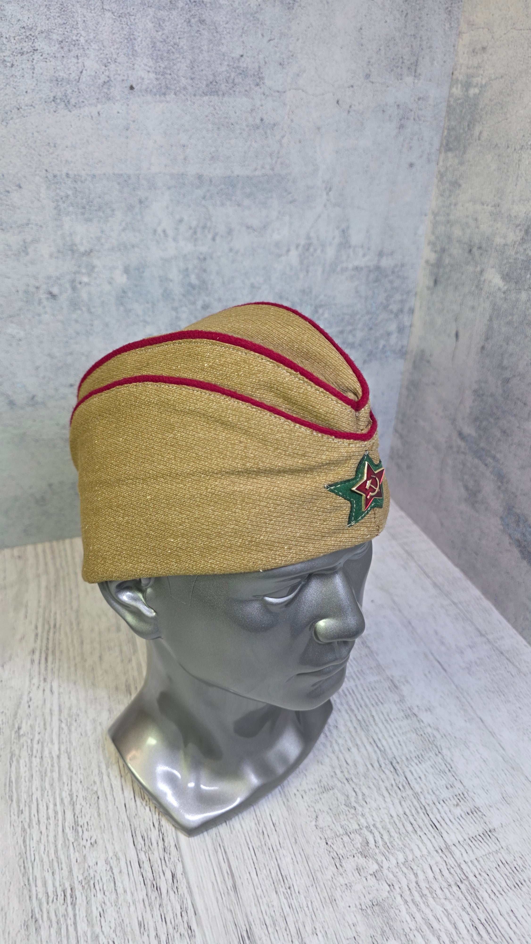 Vintage Soviet NKVD Pilotka Cap USSR Border Guard Hat - Legend Returns Vintage