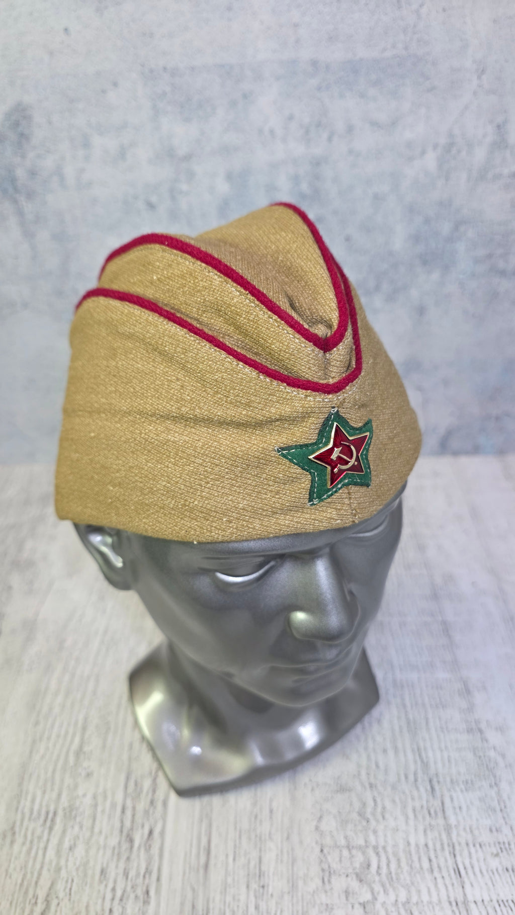 Vintage Soviet NKVD Pilotka Cap USSR Border Guard Hat - Legend Returns Vintage