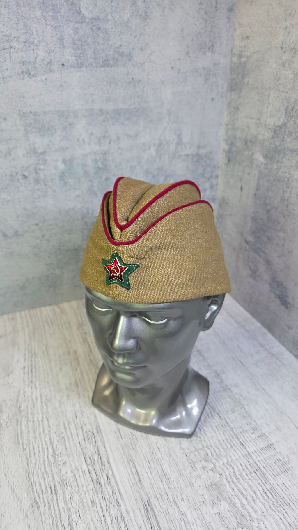 Vintage Soviet NKVD Pilotka Cap USSR Border Guard Hat - Legend Returns Vintage