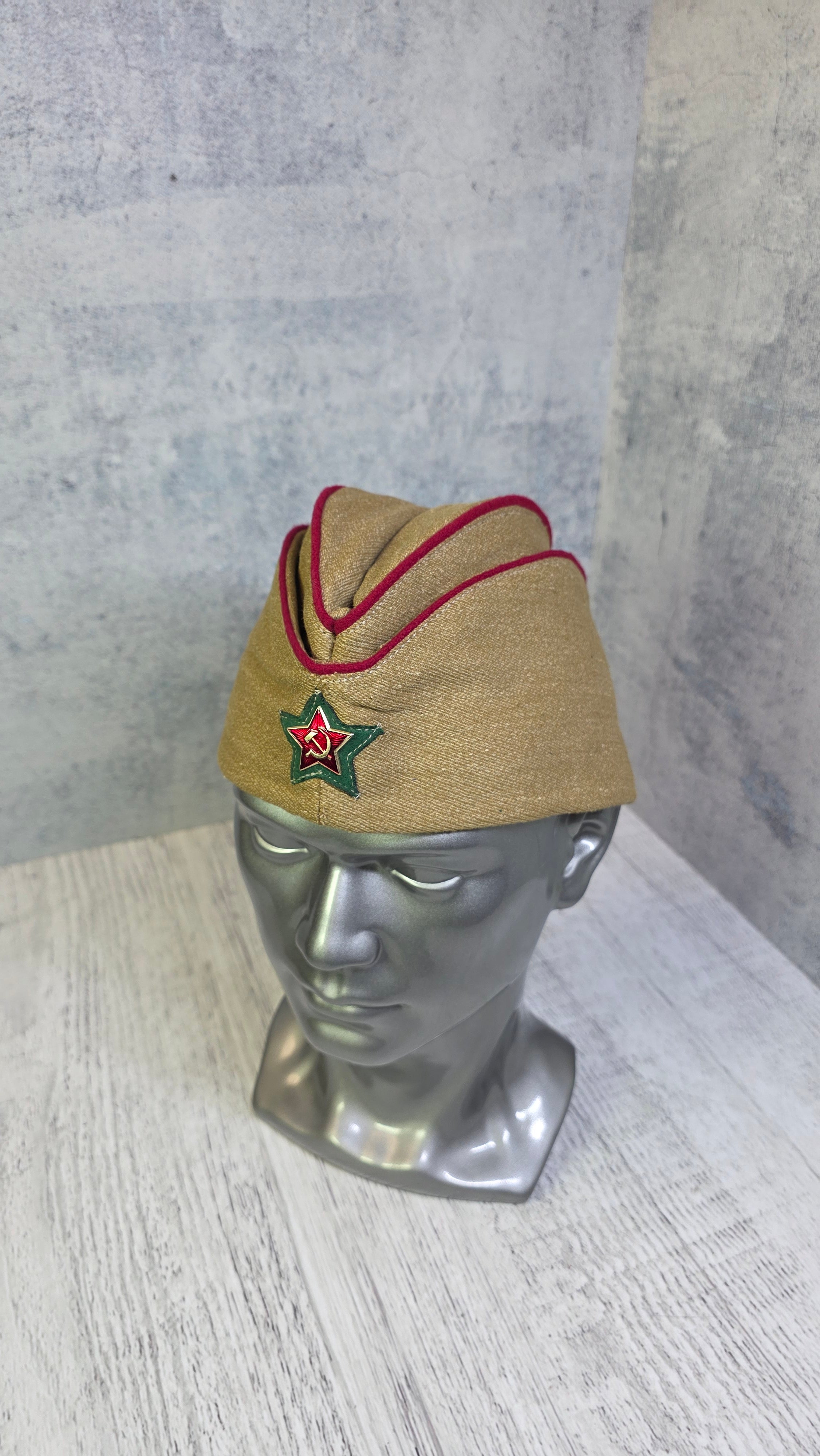 Vintage Soviet NKVD Pilotka Cap USSR Border Guard Hat - Legend Returns Vintage
