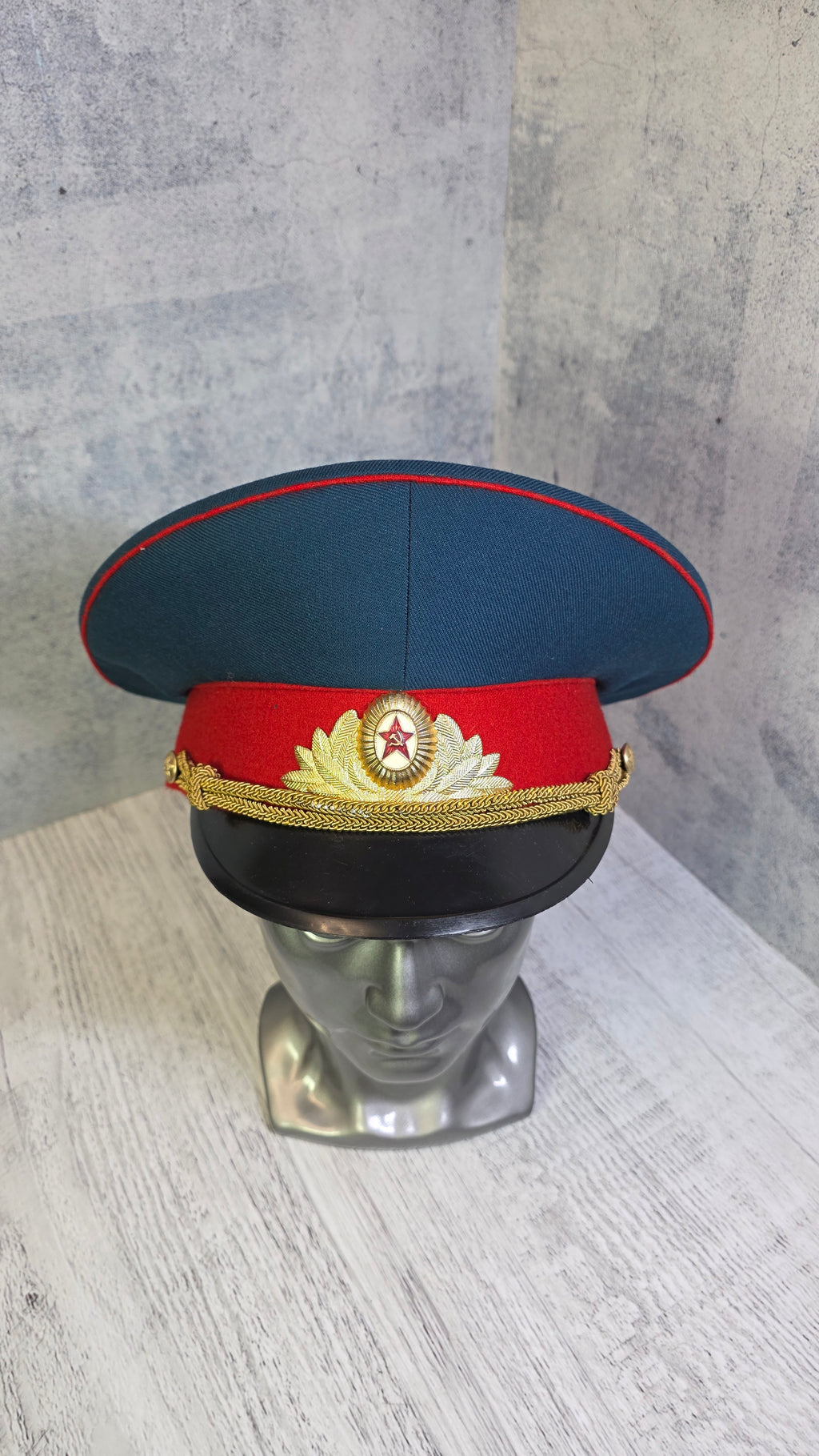 Vintage Soviet Officers Parade Visor Hat USSR - Legend Returns Vintage
