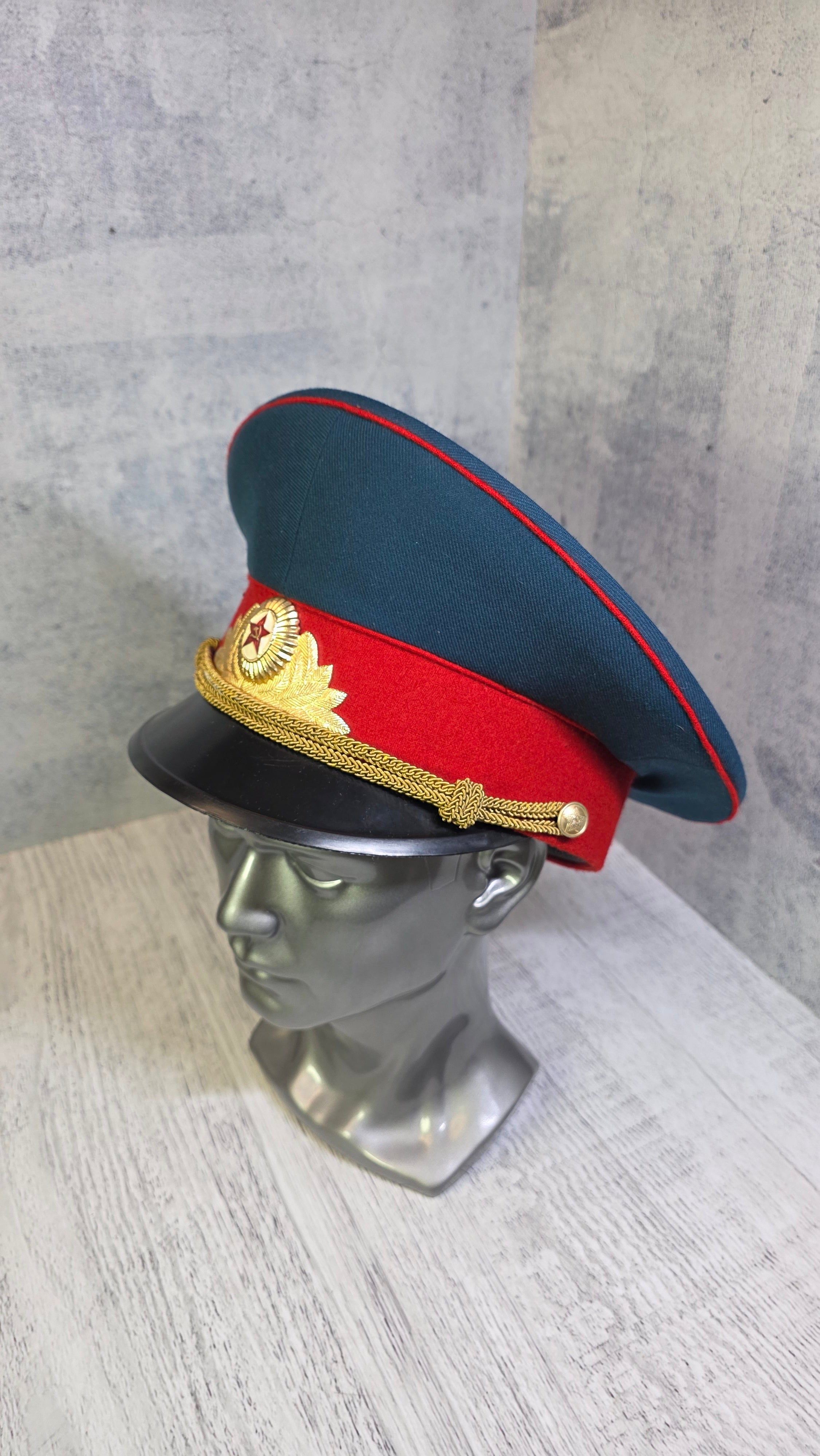 Vintage Soviet Officers Parade Visor Hat USSR - Legend Returns Vintage