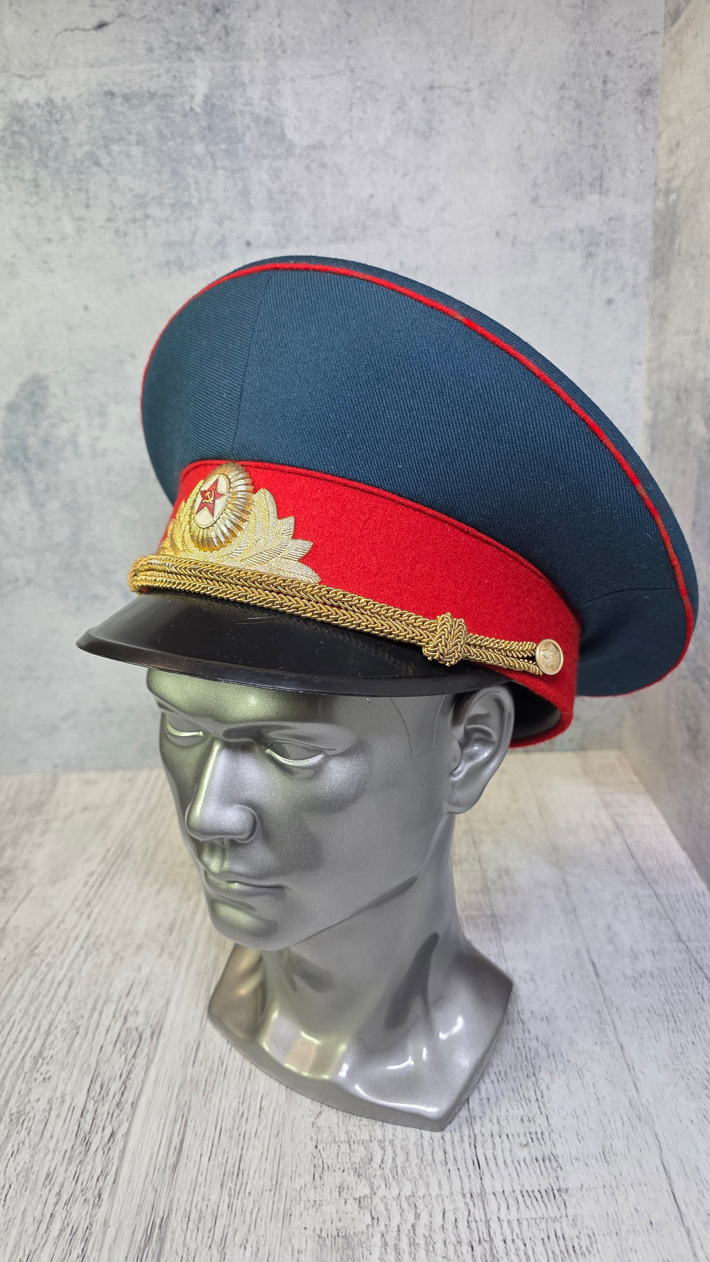 Vintage Soviet Officers Parade Visor Hat USSR - Legend Returns Vintage