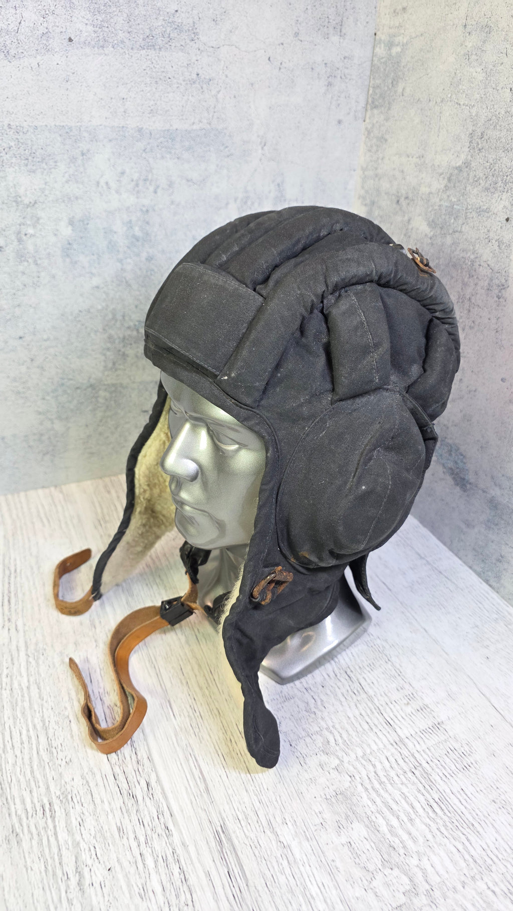Soviet USSR Tanker Helmet Winter Tank Crew Headgear Vintage Cold Weather Communication Cap - Legend Returns Vintage