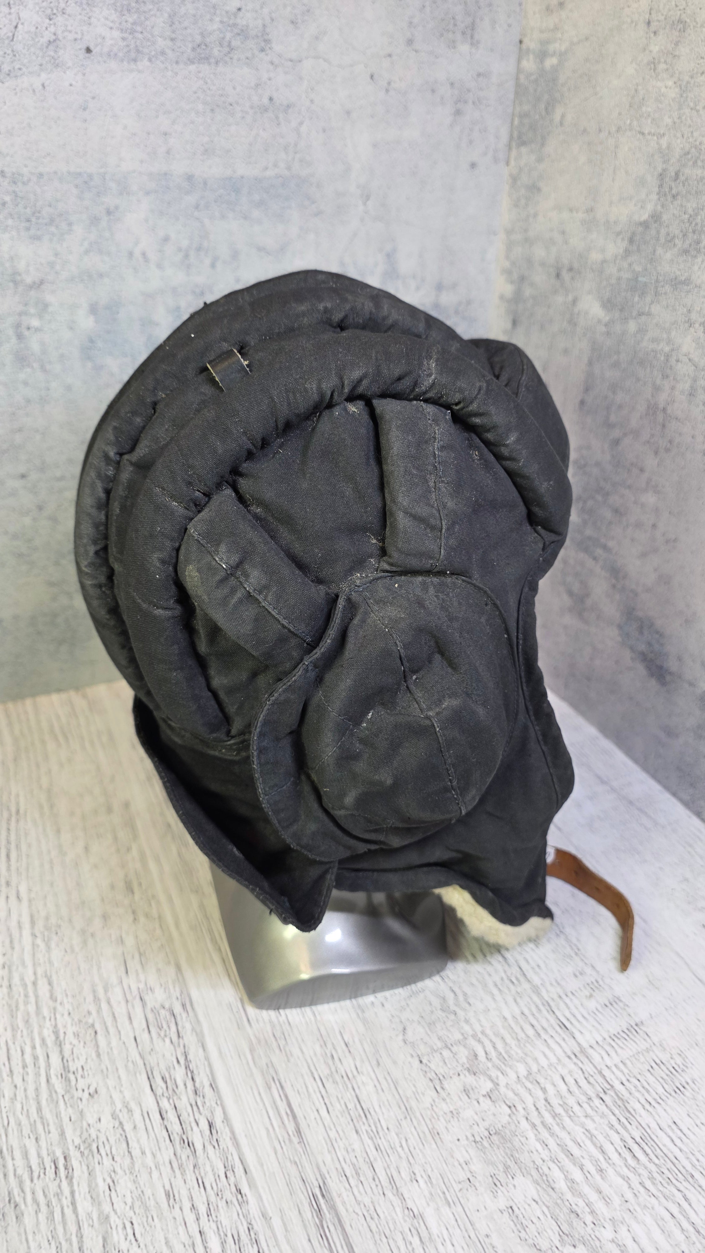 Soviet USSR Tanker Helmet Winter Tank Crew Headgear Vintage Cold Weather Communication Cap - Legend Returns Vintage