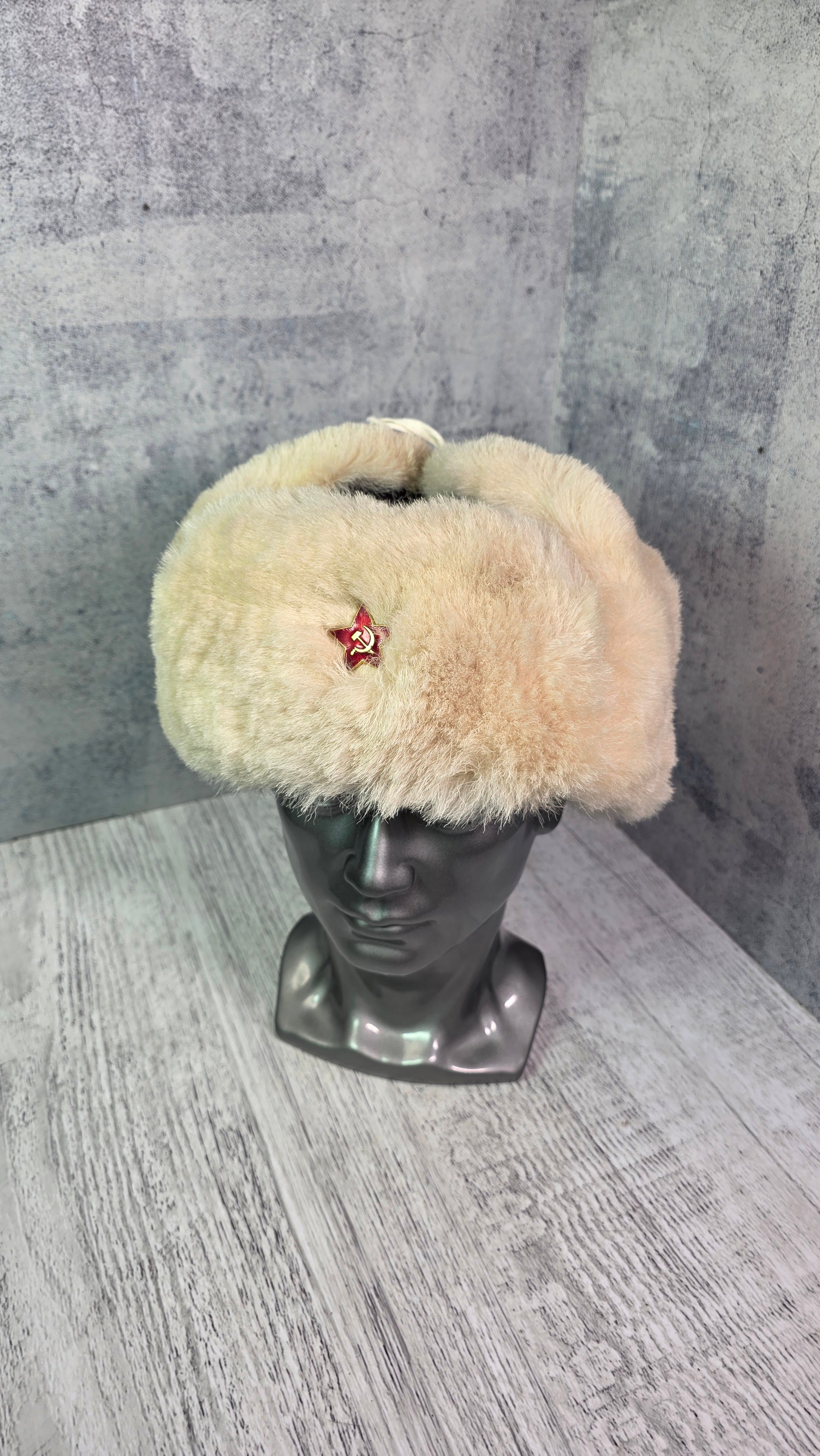 Soviet USSR RKKA Ushanka Hat Vintage Red Army Winter Fur Cap WWII Era Style - Legend Returns Vintage