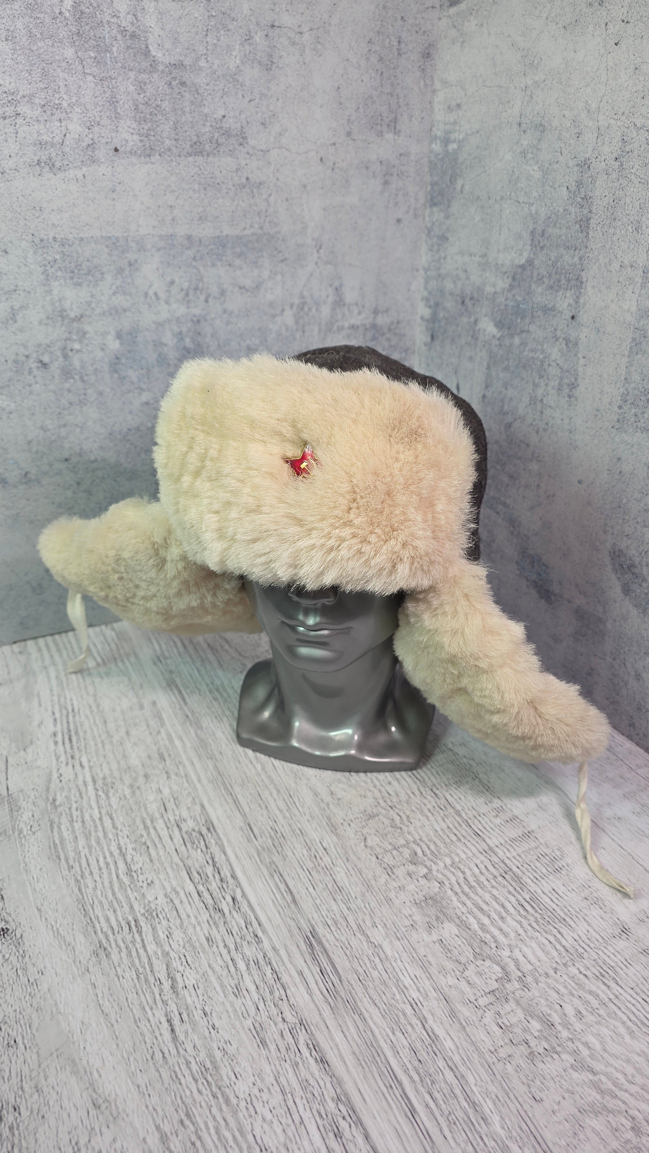 Soviet USSR RKKA Ushanka Hat Vintage Red Army Winter Fur Cap WWII Era Style - Legend Returns Vintage