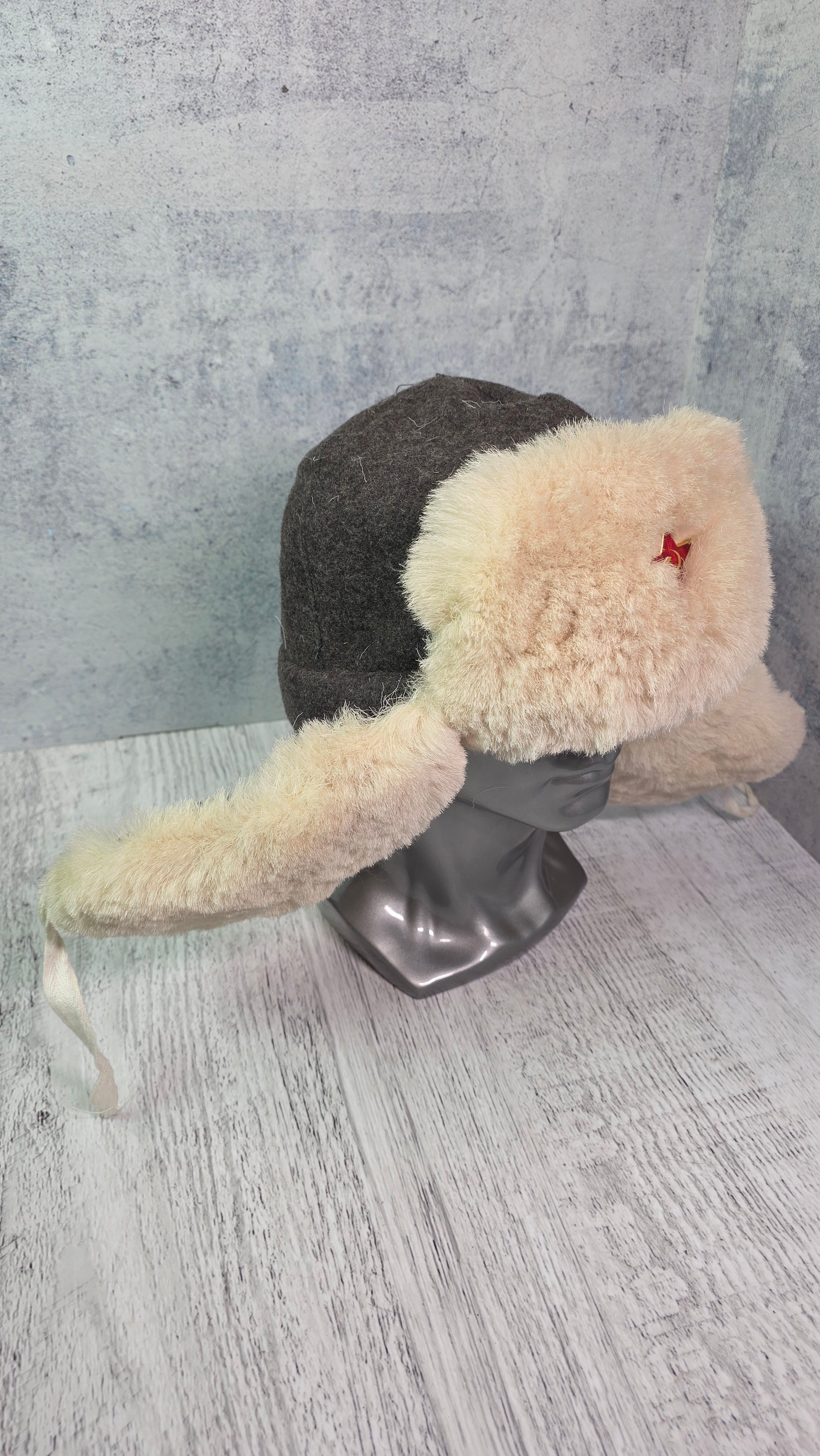 Soviet USSR RKKA Ushanka Hat Vintage Red Army Winter Fur Cap WWII Era Style - Legend Returns Vintage