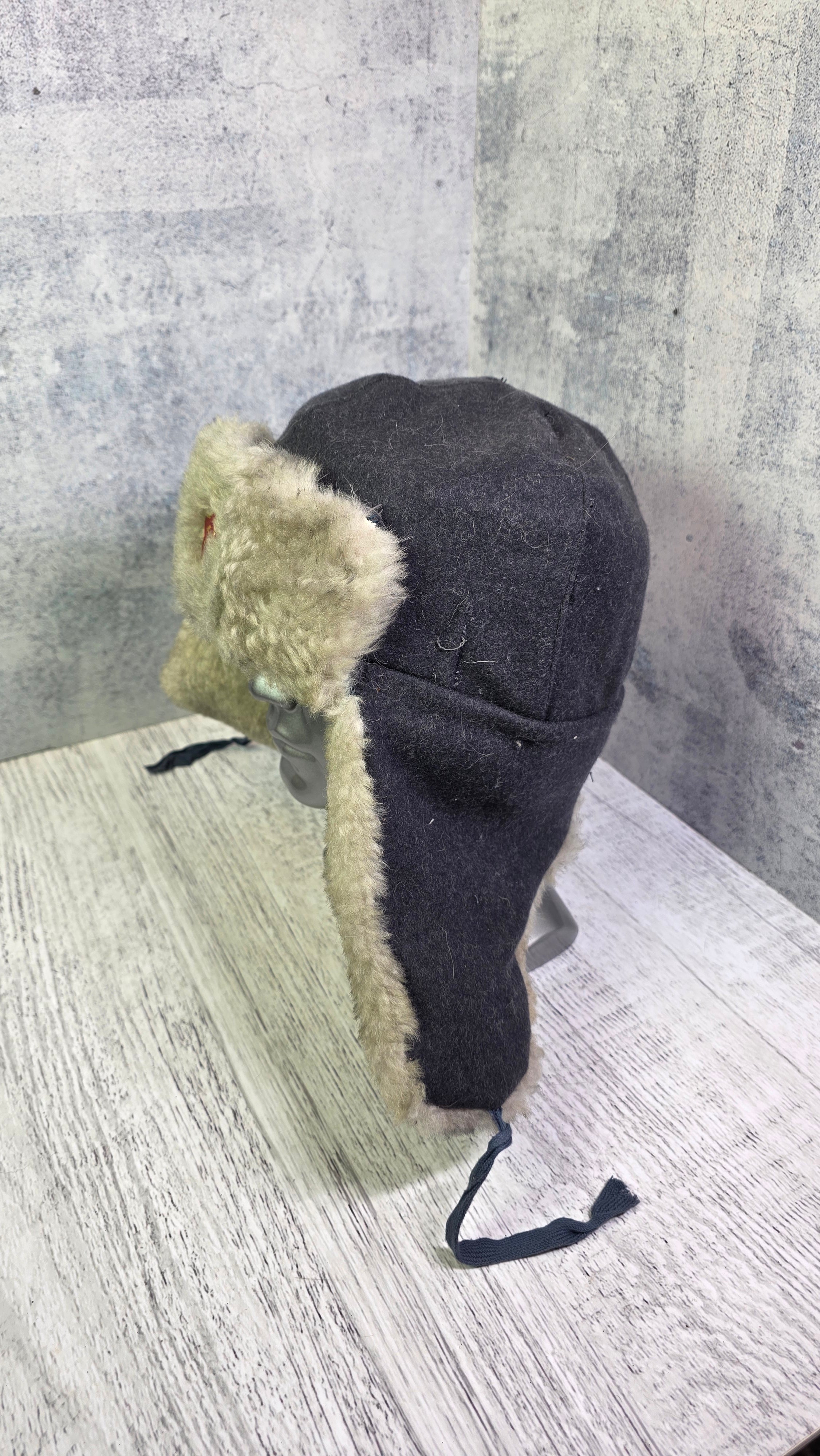 Soviet USSR RKKA Ushanka Hat Vintage Red Army Winter Fur Cap Gray WWII Era Style - Legend Returns Vintage