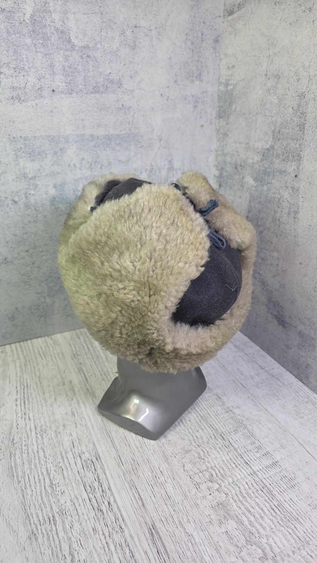 Soviet USSR RKKA Ushanka Hat Vintage Red Army Winter Fur Cap Gray WWII Era Style - Legend Returns Vintage