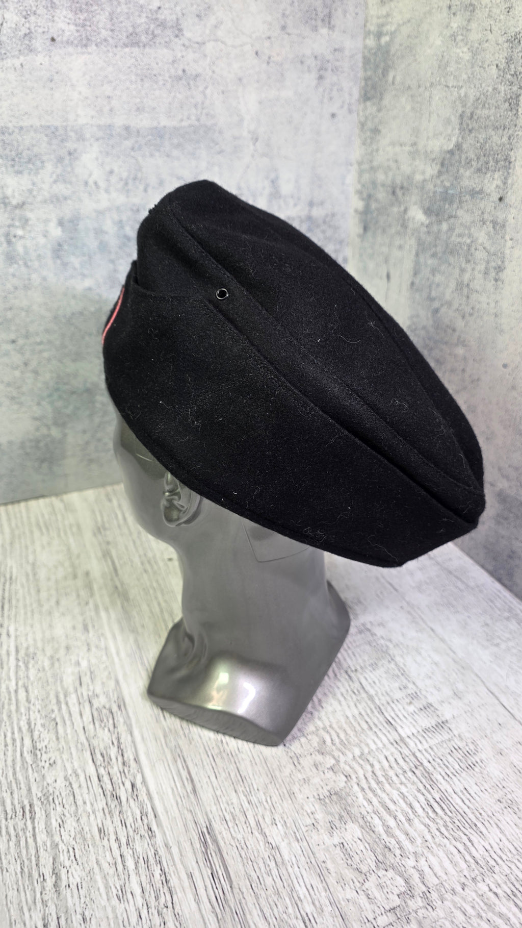 WWII German Panzer Side Cap M38 Vintage Black Tank Crew Field Cap Historical Headwear - Legend Returns Vintage