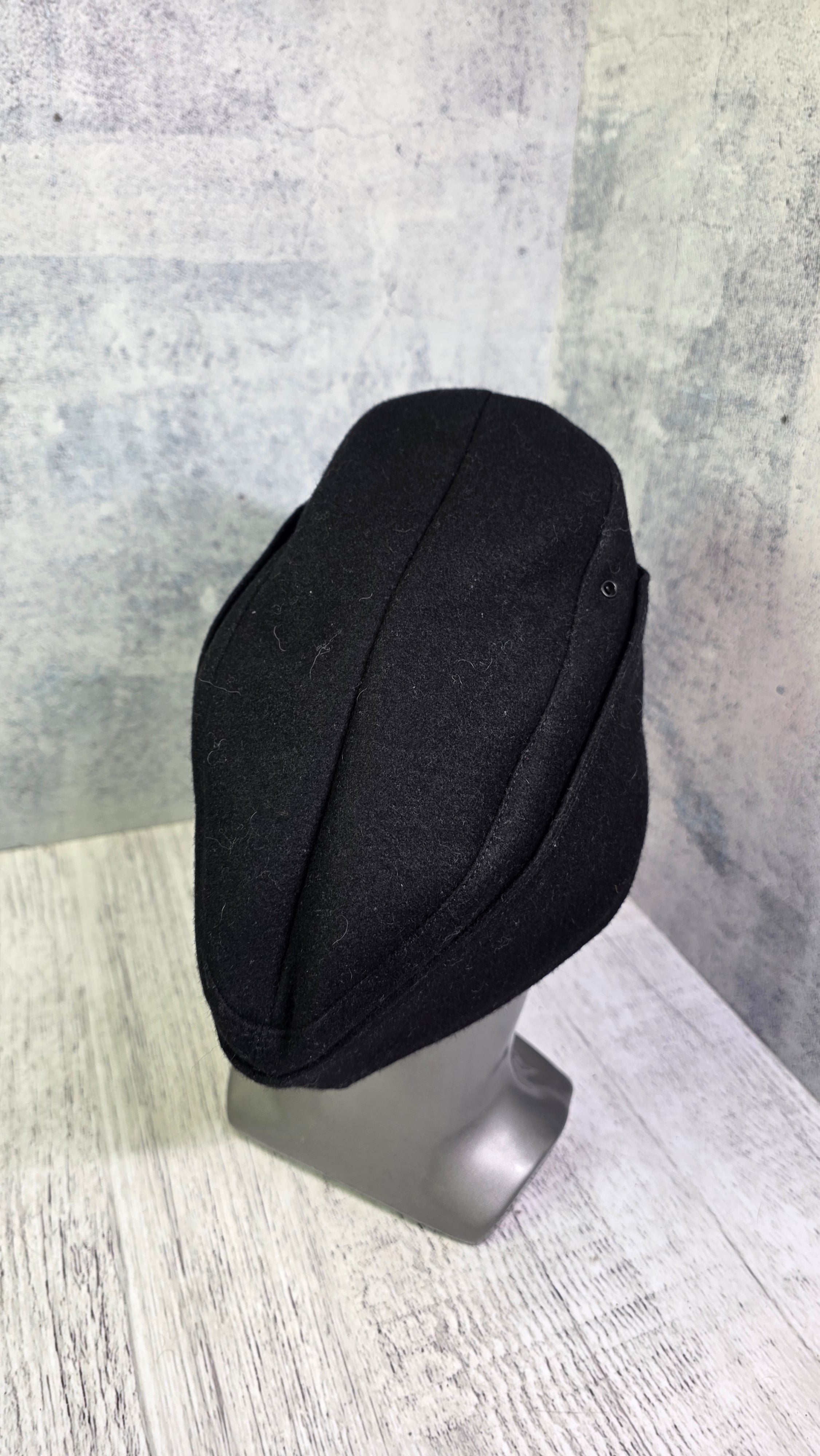 WWII German Panzer Side Cap M38 Vintage Black Tank Crew Field Cap Historical Headwear - Legend Returns Vintage