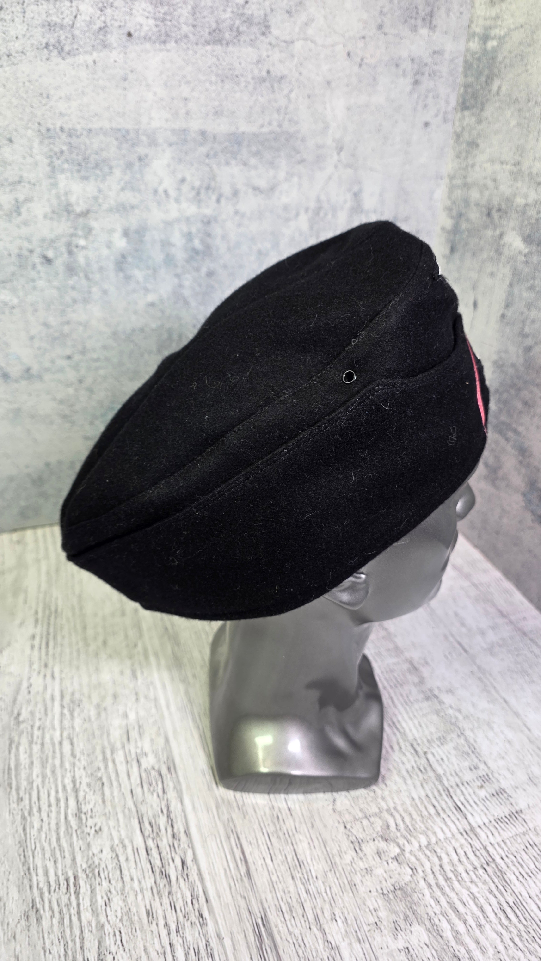 WWII German Panzer Side Cap M38 Vintage Black Tank Crew Field Cap Historical Headwear - Legend Returns Vintage