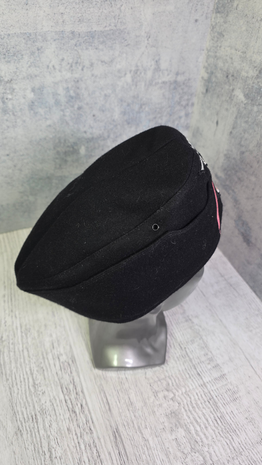 WWII German Panzer Side Cap M38 Vintage Black Tank Crew Field Cap Historical Headwear - Legend Returns Vintage