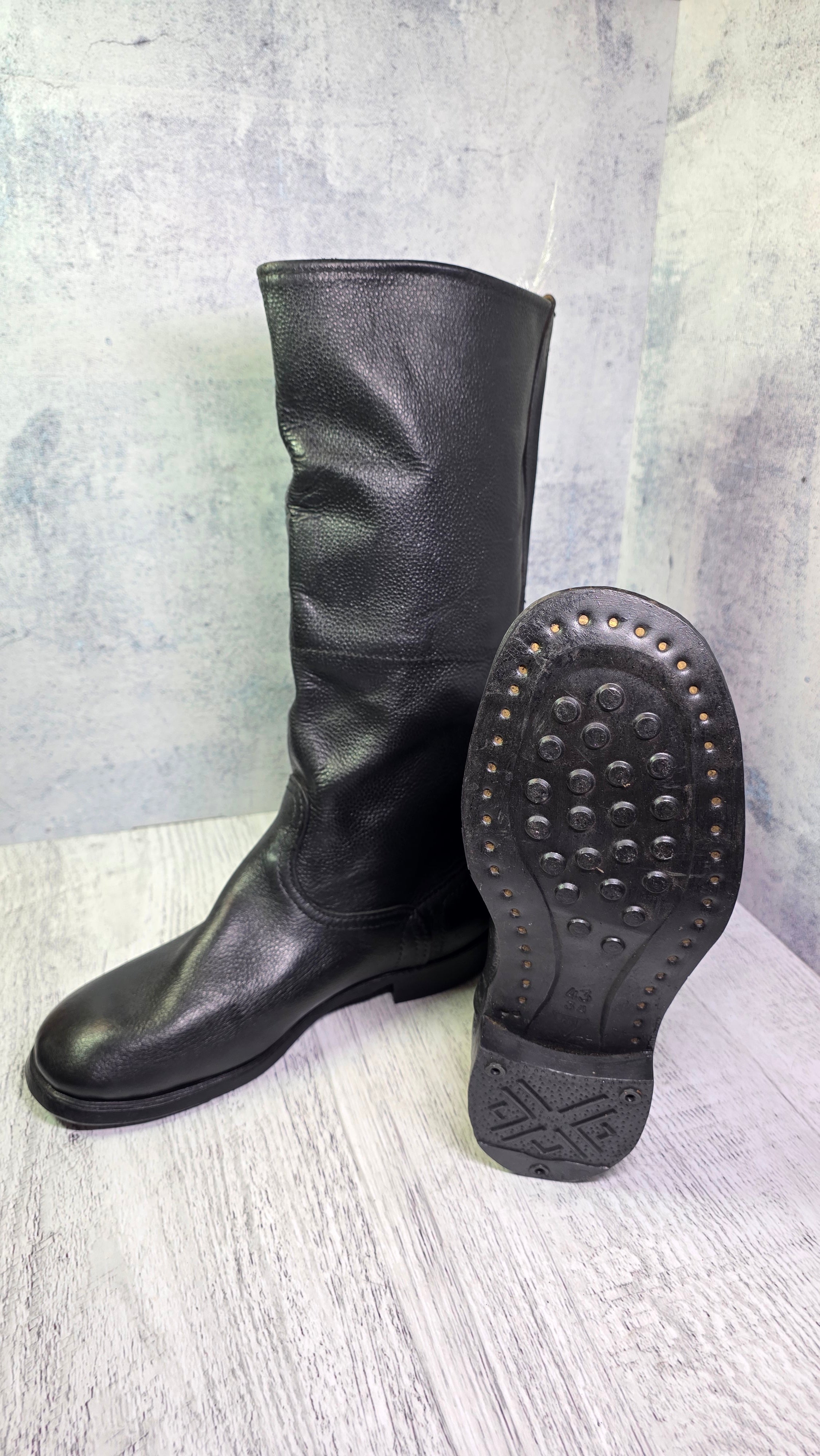 Soviet USSR RKKA Leather Boots Vintage WWII Era Military Style Field Boots - Legend Returns Vintage