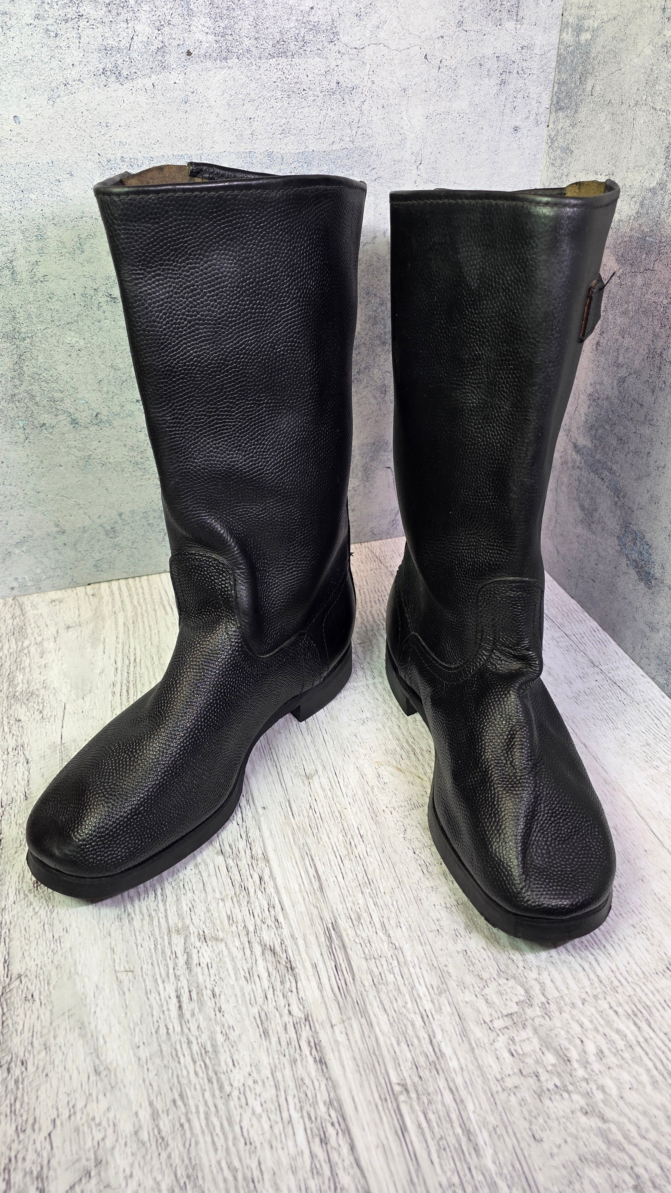 Soviet Afghan War Leather Boots Vintage USSR Side Buckle Combat Style Boots - Legend Returns Vintage
