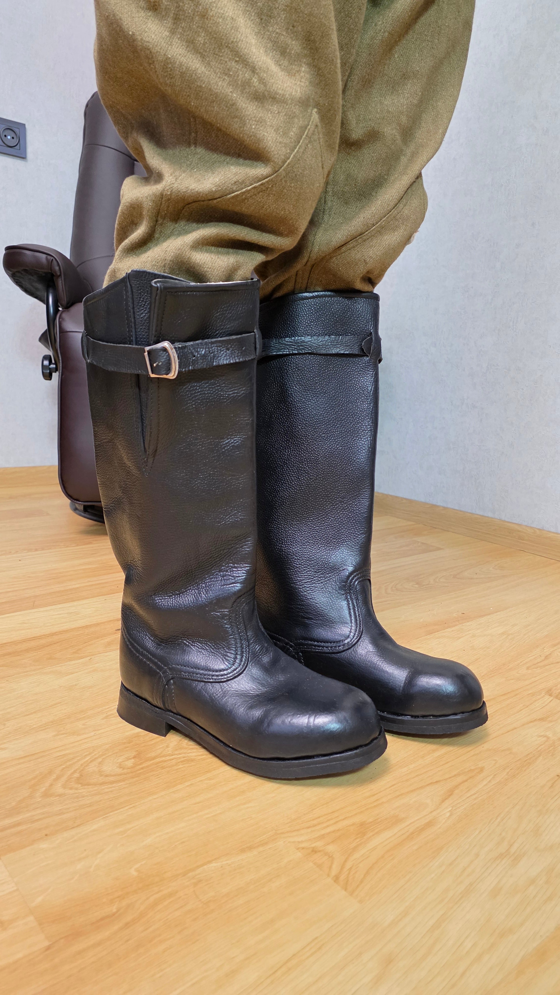 Soviet VVS Flight Boots Vintage USSR Aviation Leather Boots - Legend Returns Vintage