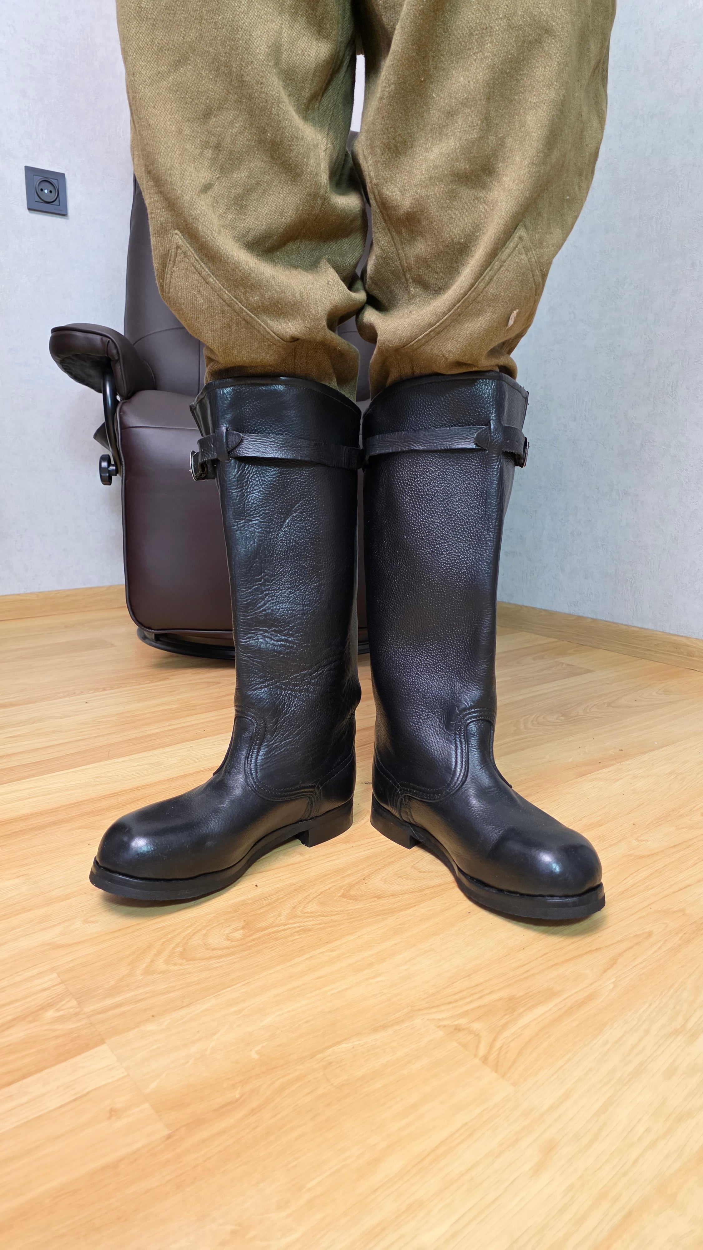 Soviet VVS Flight Boots Vintage USSR Aviation Leather Boots - Legend Returns Vintage