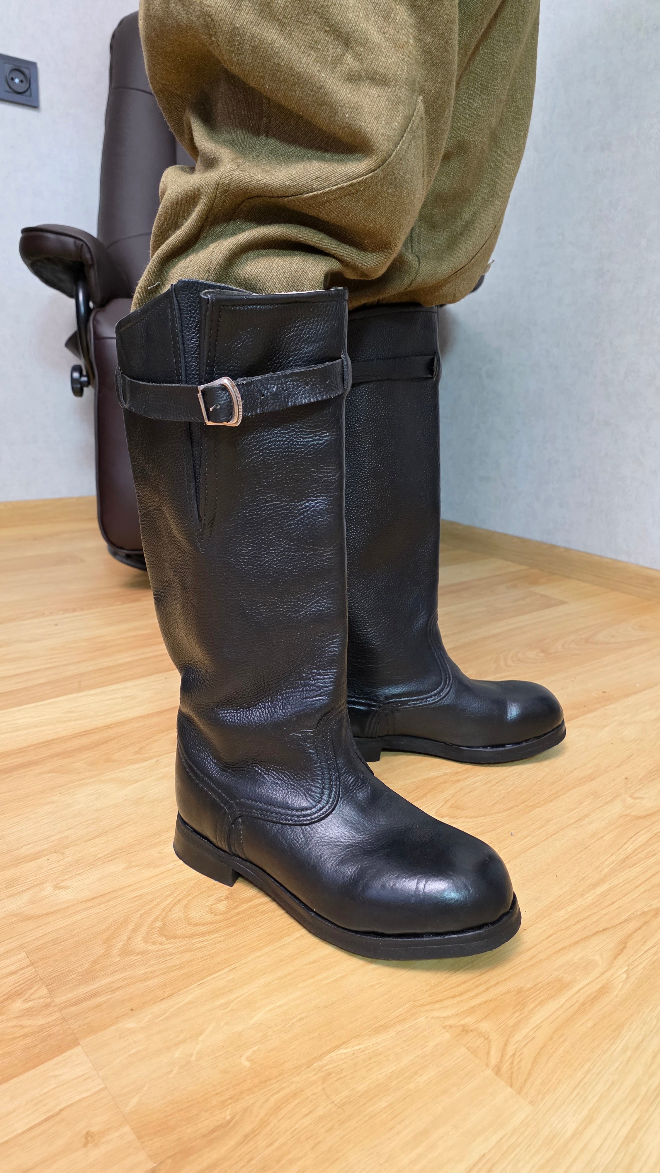 Soviet VVS Flight Boots Vintage USSR Aviation Leather Boots - Legend Returns Vintage