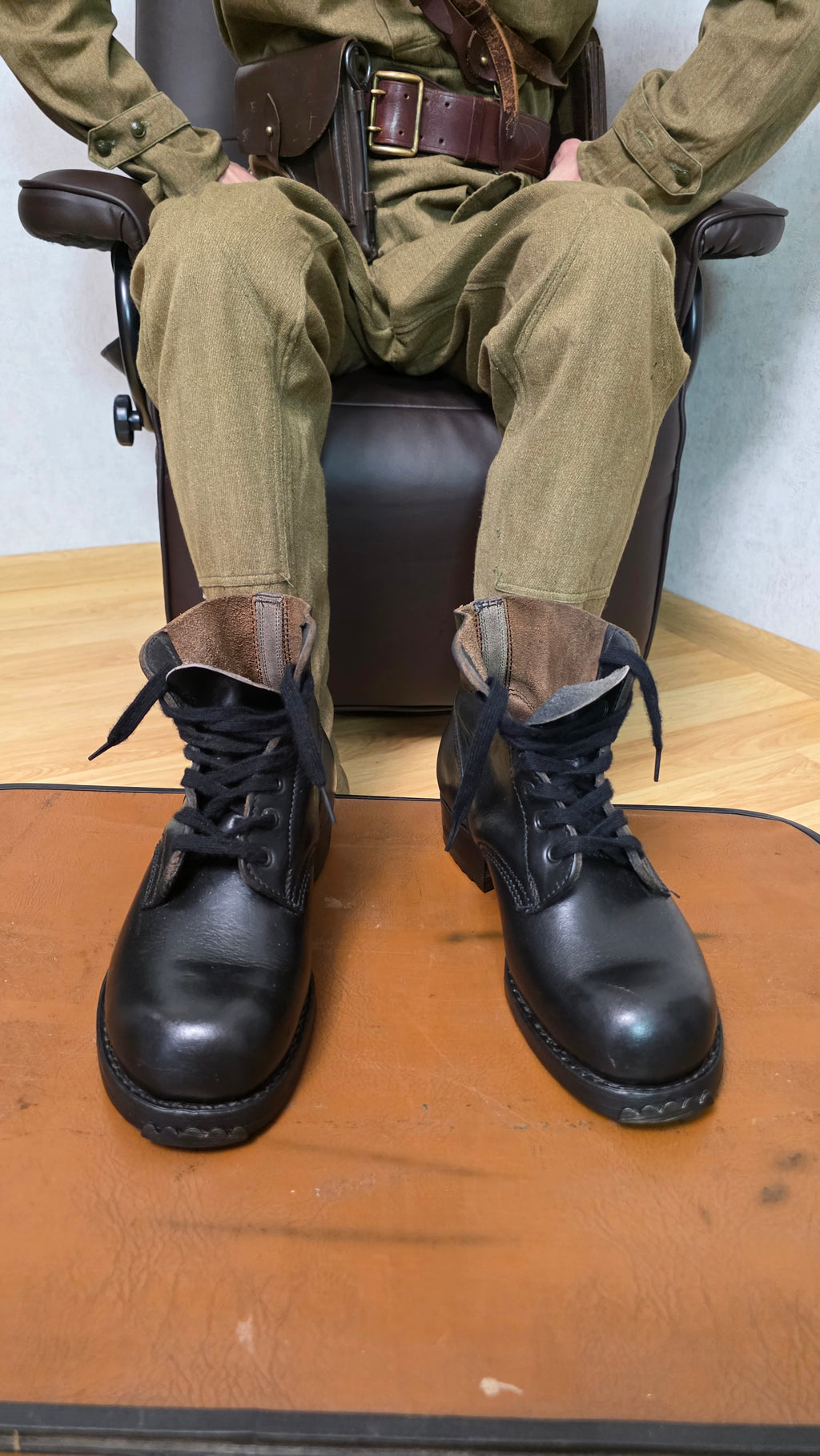 German Mountain Boots Vintage WWII Gebirgsjäger Leather Hiking Boots - Legend Returns Vintage