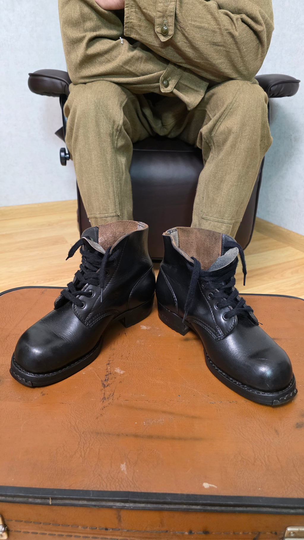 German Mountain Boots Vintage WWII Gebirgsjäger Leather Hiking Boots - Legend Returns Vintage