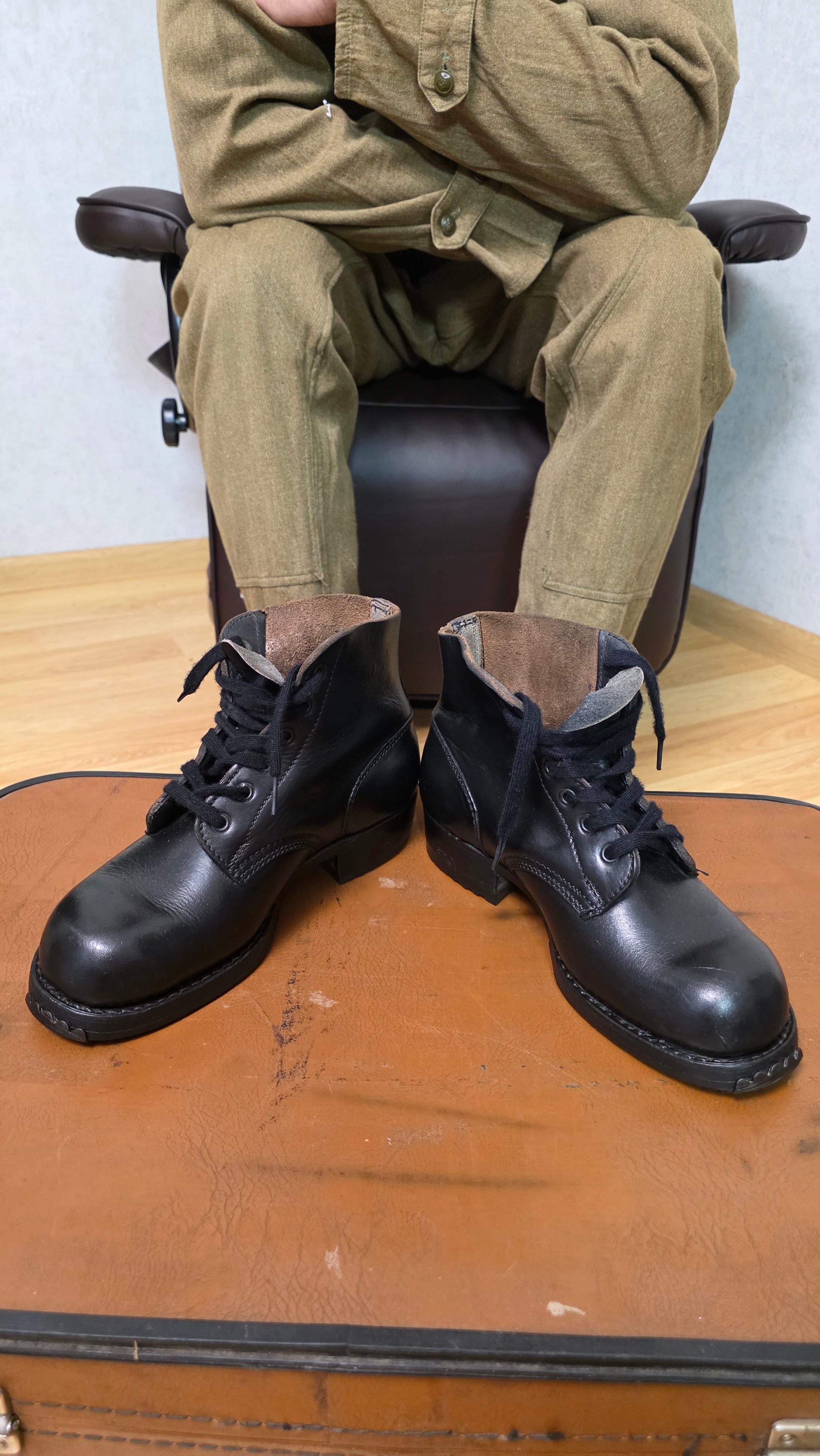 German Mountain Boots Vintage WWII Gebirgsjäger Leather Hiking Boots - Legend Returns Vintage