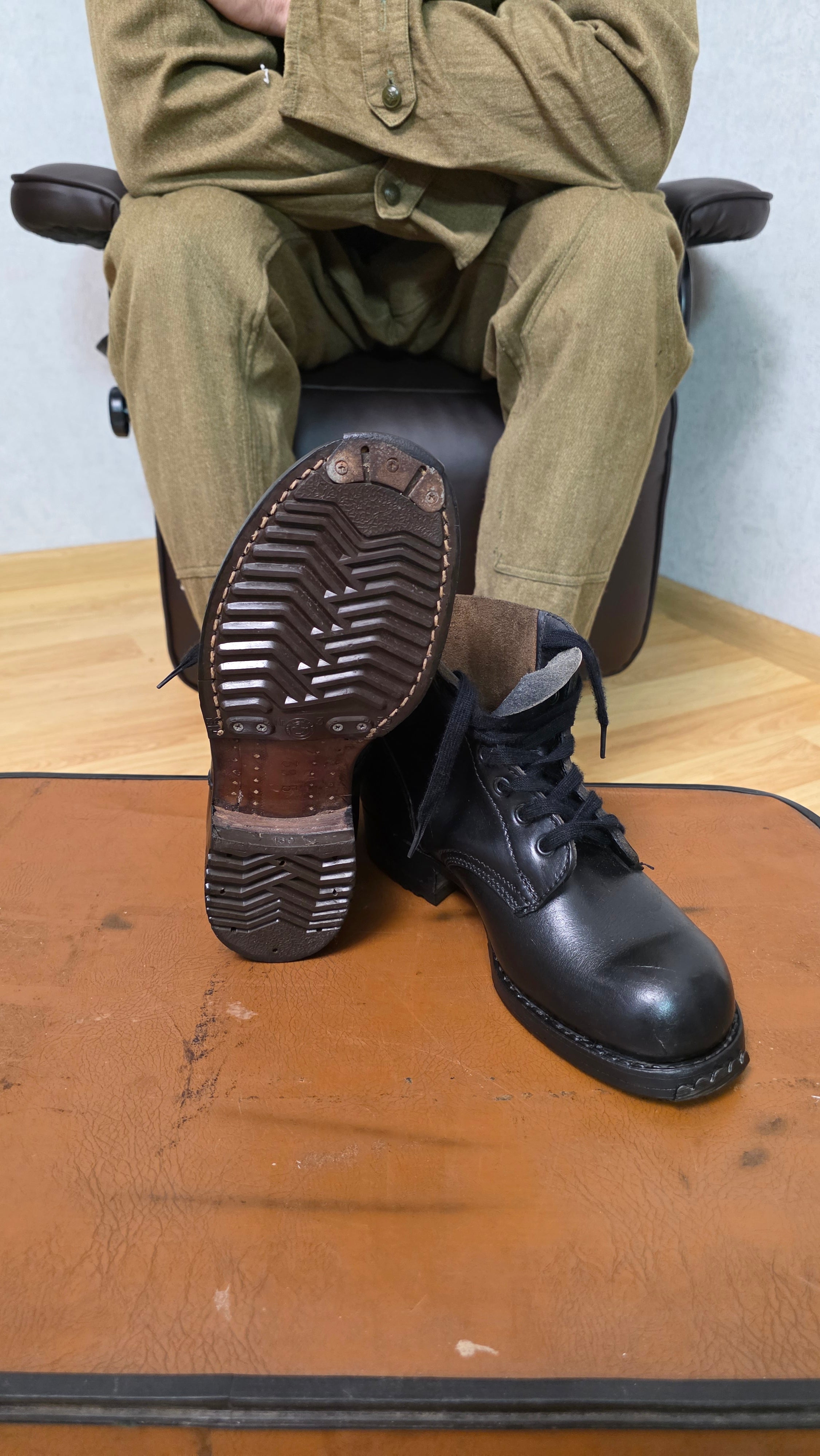German Mountain Boots Vintage WWII Gebirgsjäger Leather Hiking Boots - Legend Returns Vintage