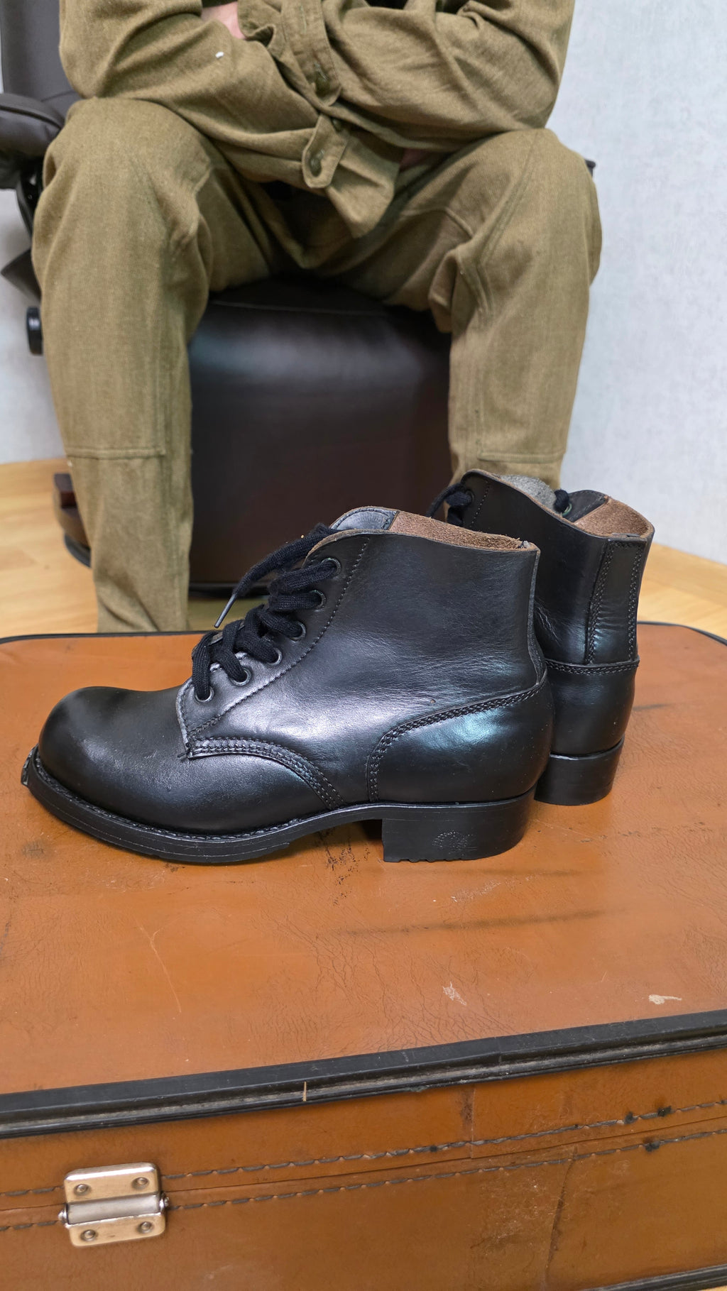 German Mountain Boots Vintage WWII Gebirgsjäger Leather Hiking Boots - Legend Returns Vintage