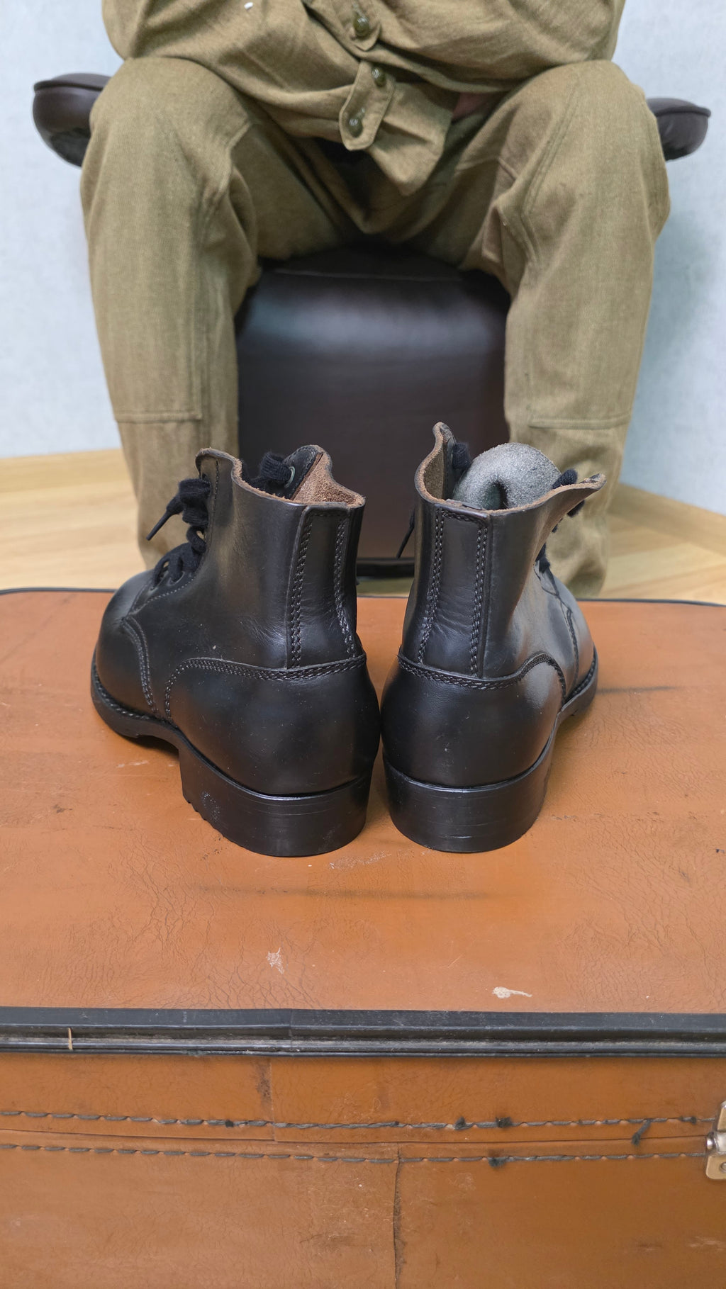 German Mountain Boots Vintage WWII Gebirgsjäger Leather Hiking Boots - Legend Returns Vintage