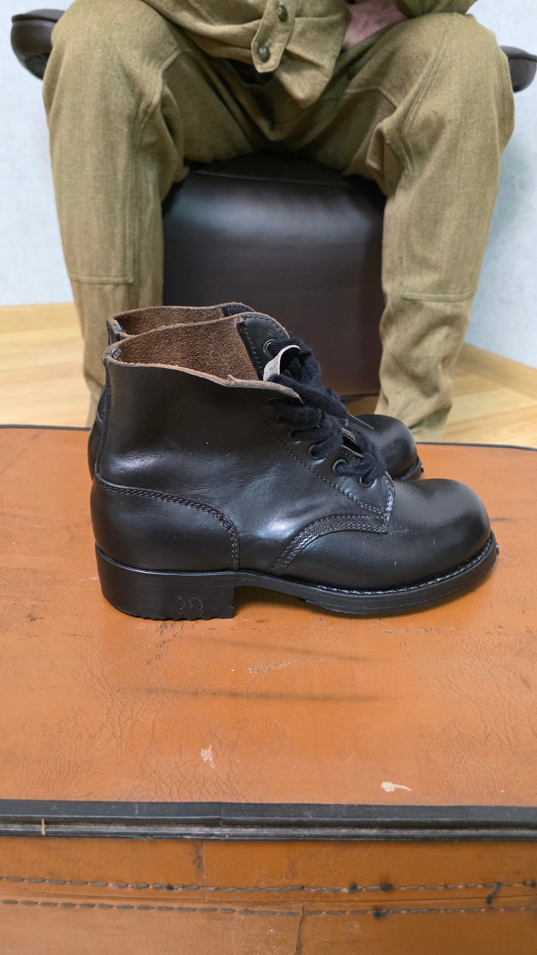 German Mountain Boots Vintage WWII Gebirgsjäger Leather Hiking Boots - Legend Returns Vintage
