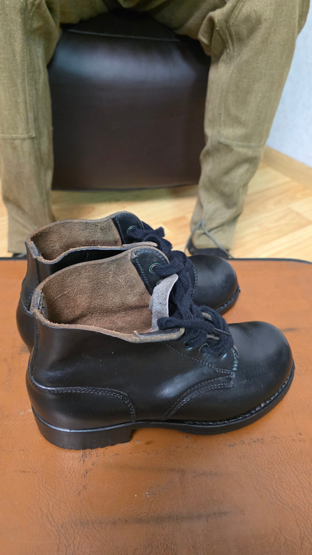 German Mountain Boots Vintage WWII Gebirgsjäger Leather Hiking Boots - Legend Returns Vintage