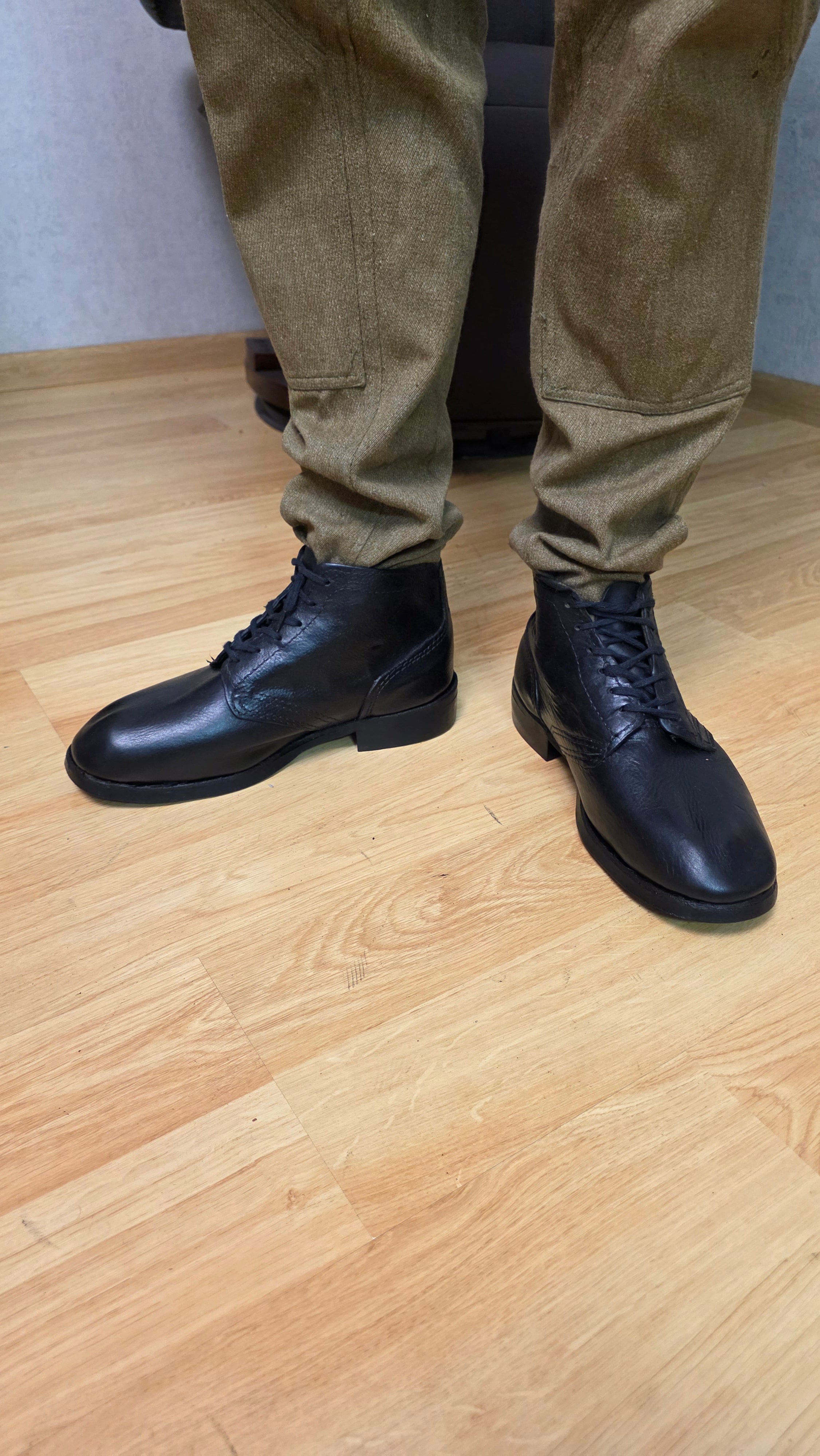 Soviet Tropical Field Boots USSR Tractor Sole Perforated Leather Boots - Legend Returns Vintage