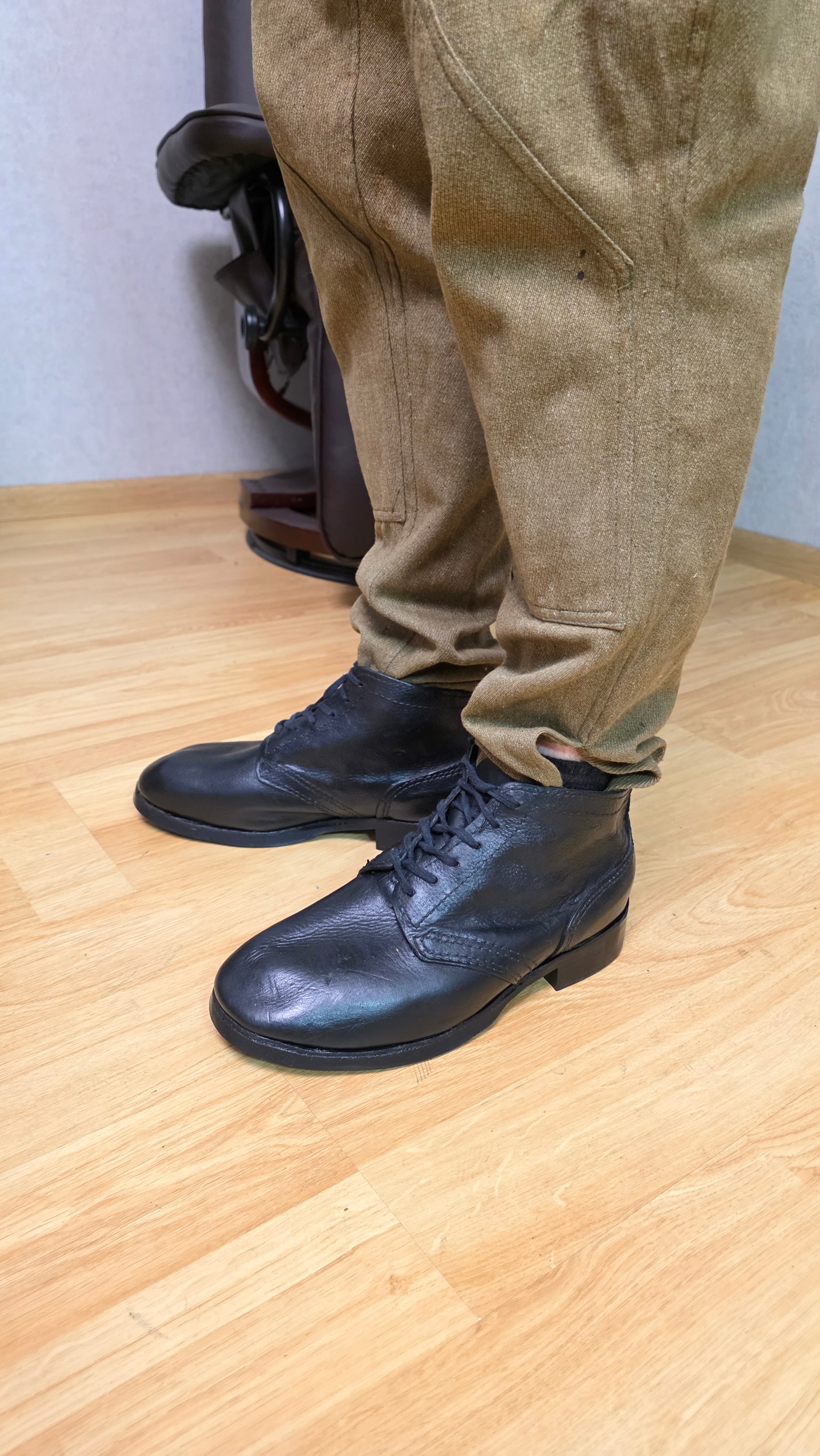 Soviet Tropical Field Boots USSR Tractor Sole Perforated Leather Boots - Legend Returns Vintage