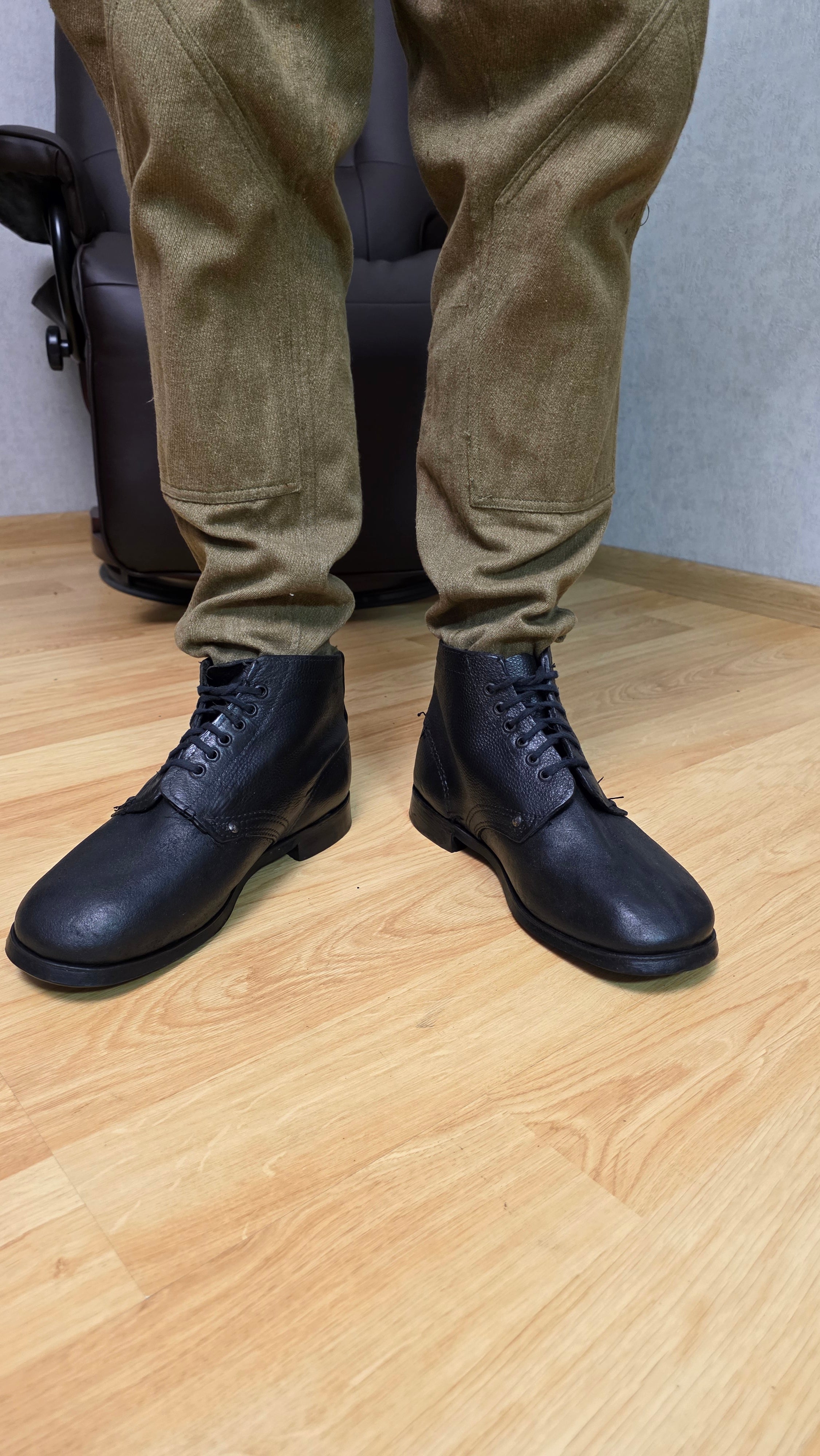 Soviet RKKA Pimple Sole Boots USSR WWII Rubber Stud Military Footwear - Legend Returns Vintage