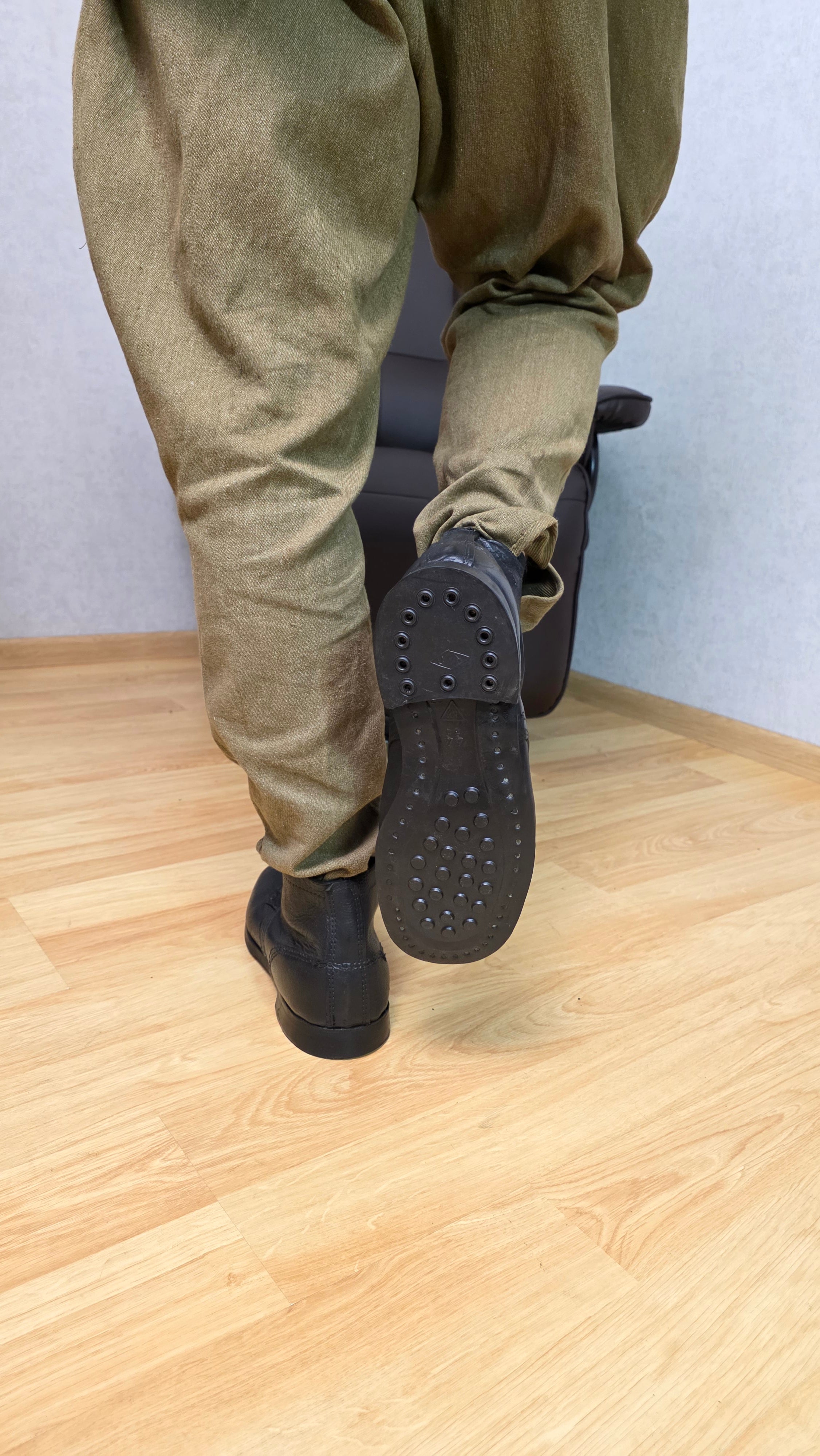 Soviet RKKA Pimple Sole Boots USSR WWII Rubber Stud Military Footwear - Legend Returns Vintage