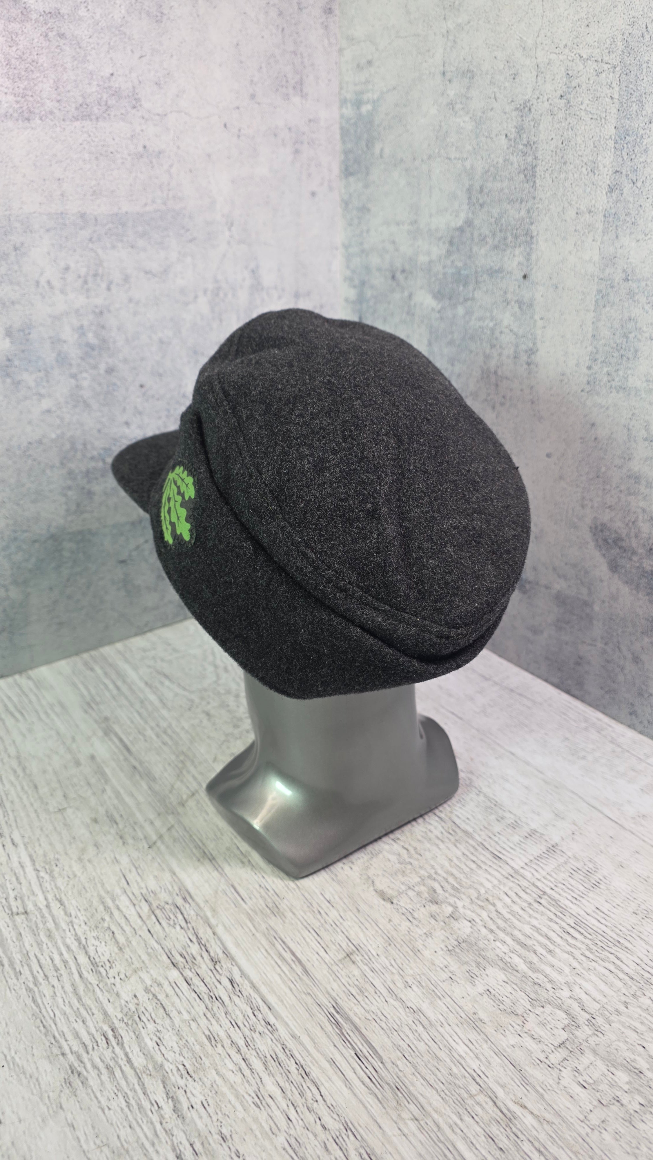 German Field Cap Model M43 Gray Wool Military Style Hat Vintage - Legend Returns Vintage
