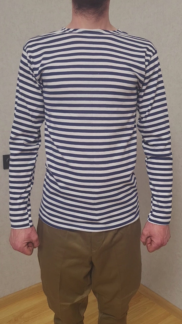 Soviet VMF Telnyashka Striped Shirt USSR 1990s