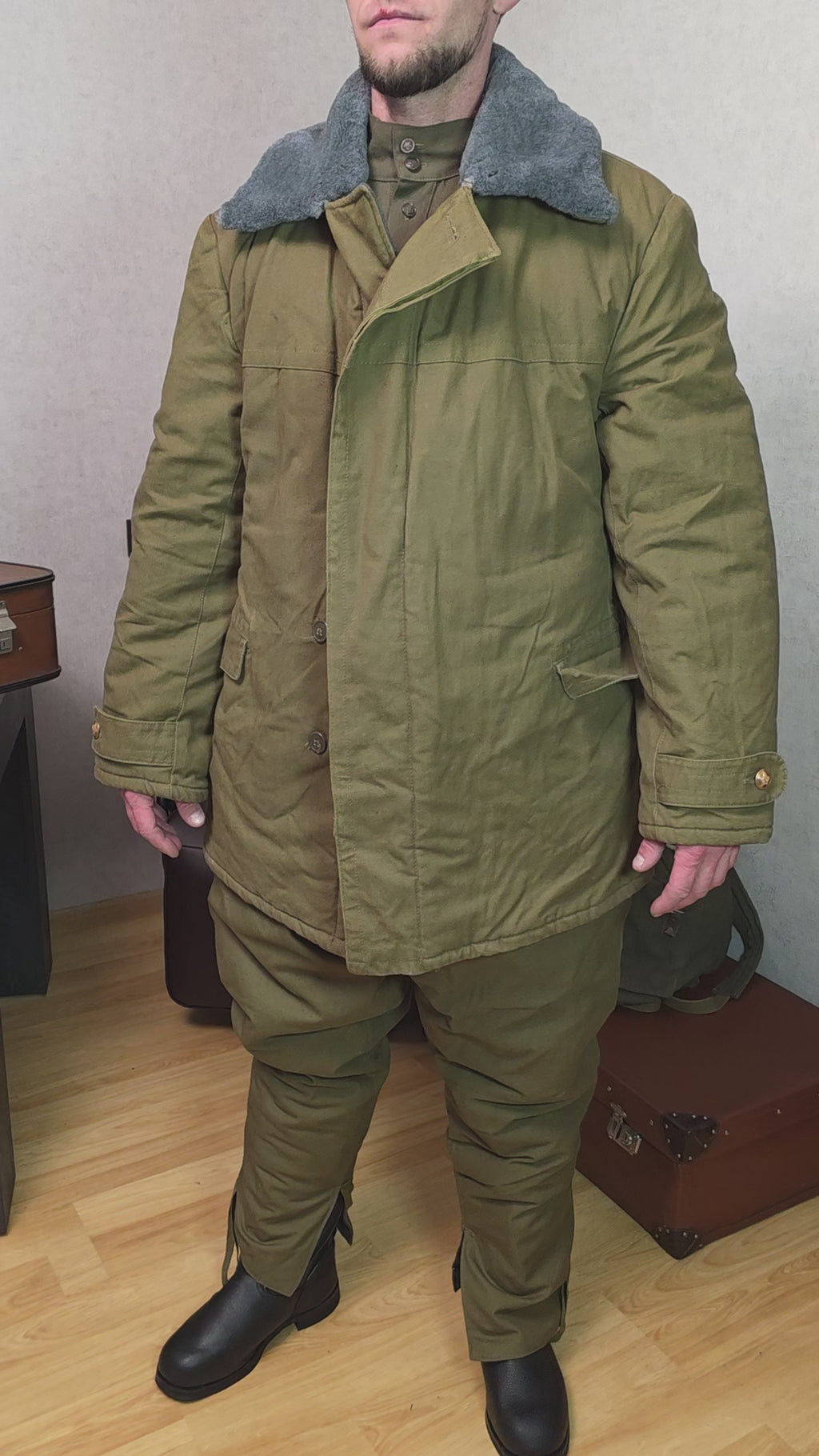 Soviet USSR Winter Field Suit Afghanka Officer Cold Weather Set