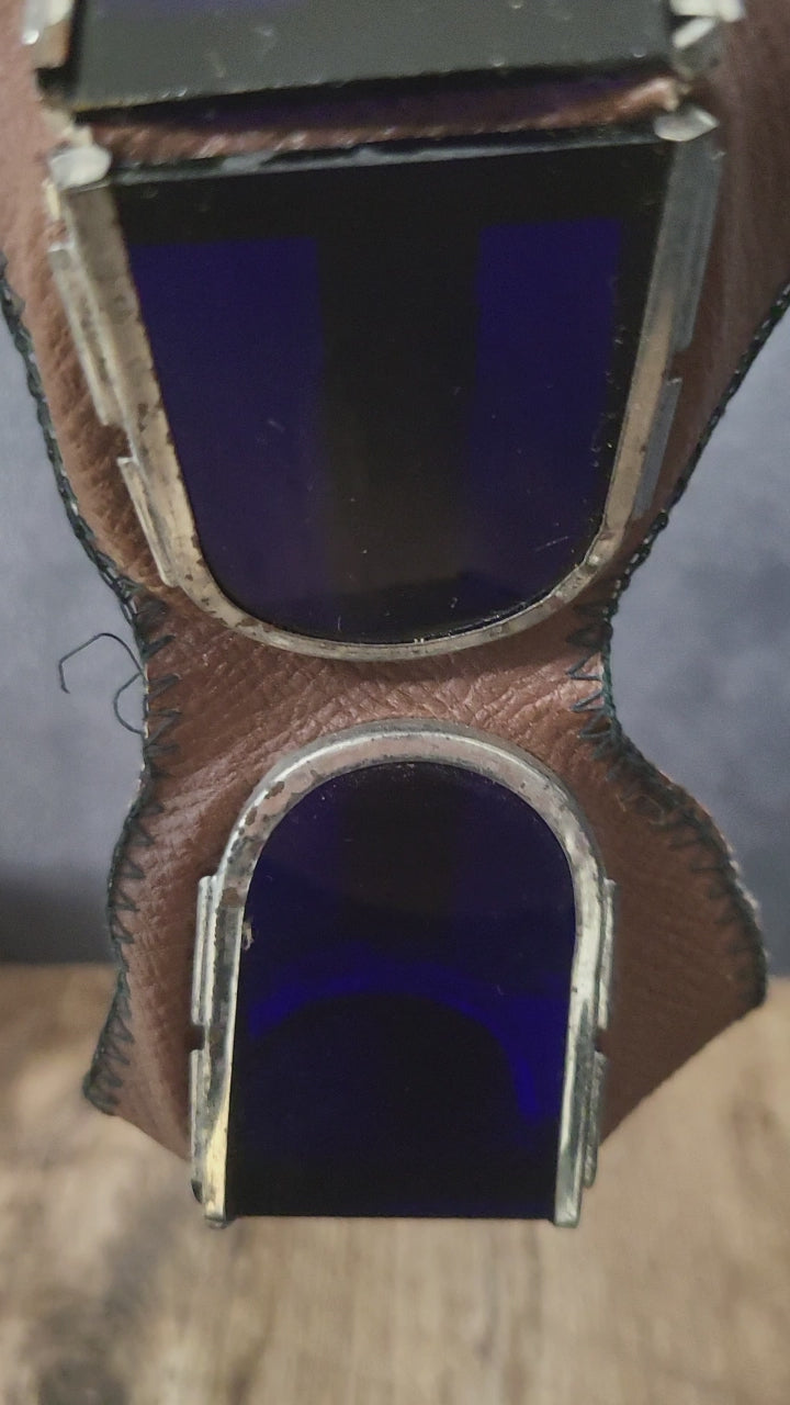 Soviet USSR ZN8-72 Protective Goggles With Case Manual Dark Lens Glasses