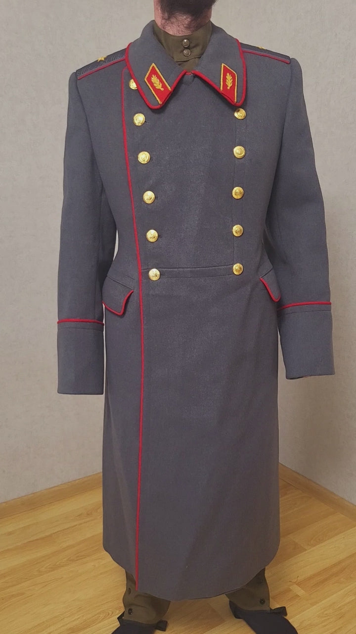 Soviet General Parade Greatcoat USSR Vintage Wool Overcoat