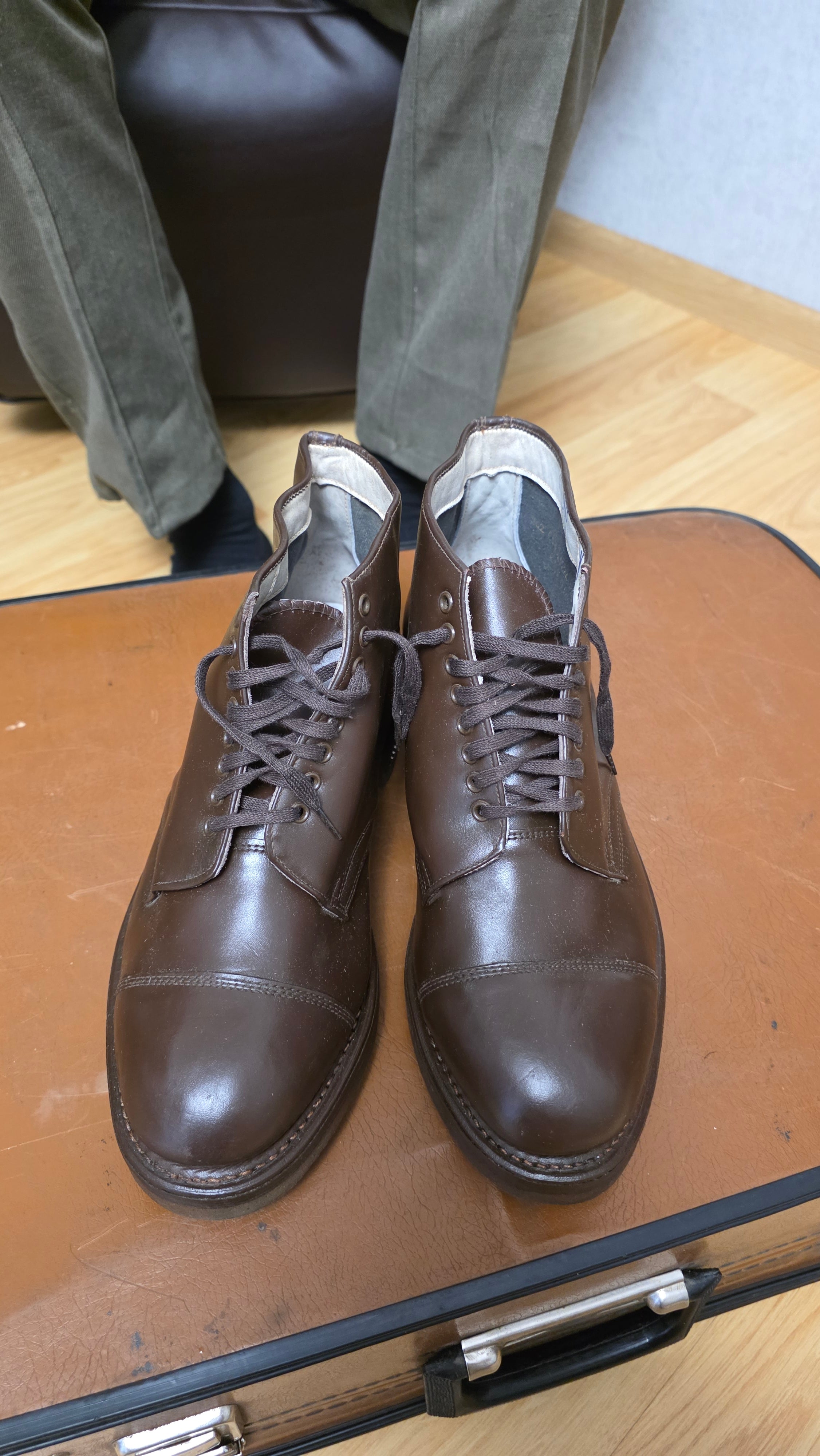 Soviet Brown Leather Boots Vintage Footwear USSR - Legend Returns Vintage