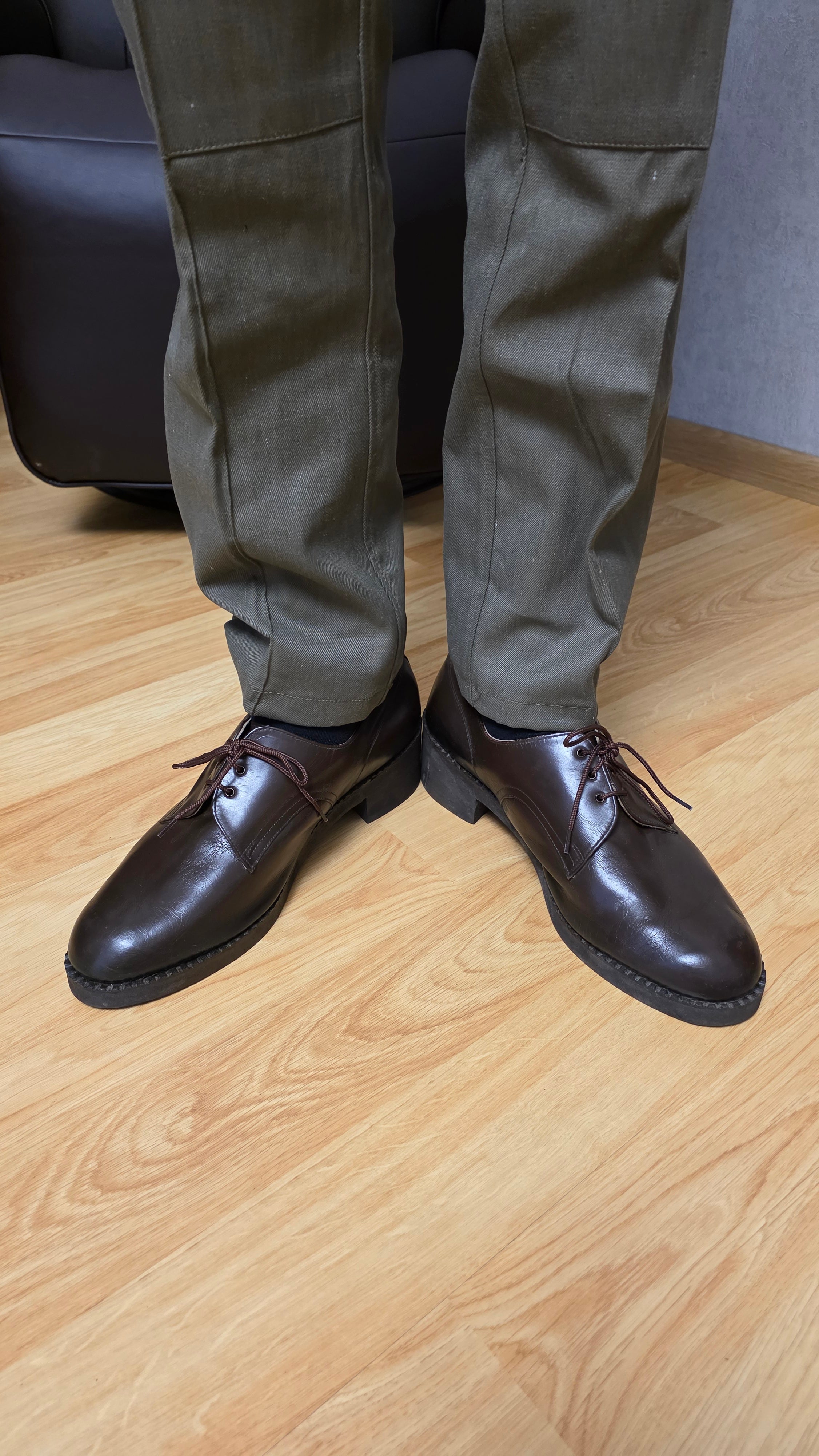 Soviet Brown Leather Shoes Skorokhod Vintage Footwear USSR - Legend Returns Vintage