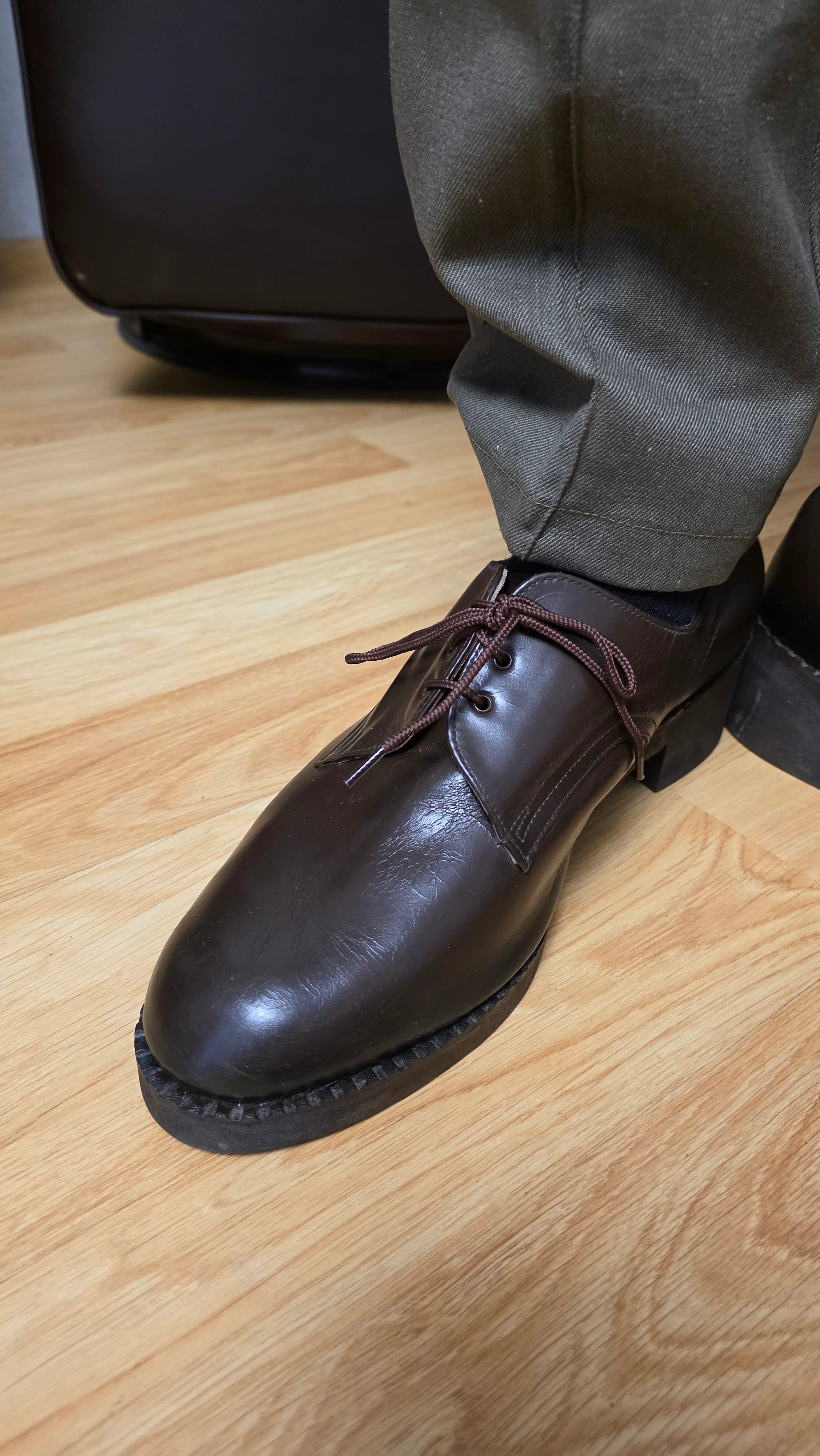 Soviet Brown Leather Shoes Skorokhod Vintage Footwear USSR - Legend Returns Vintage