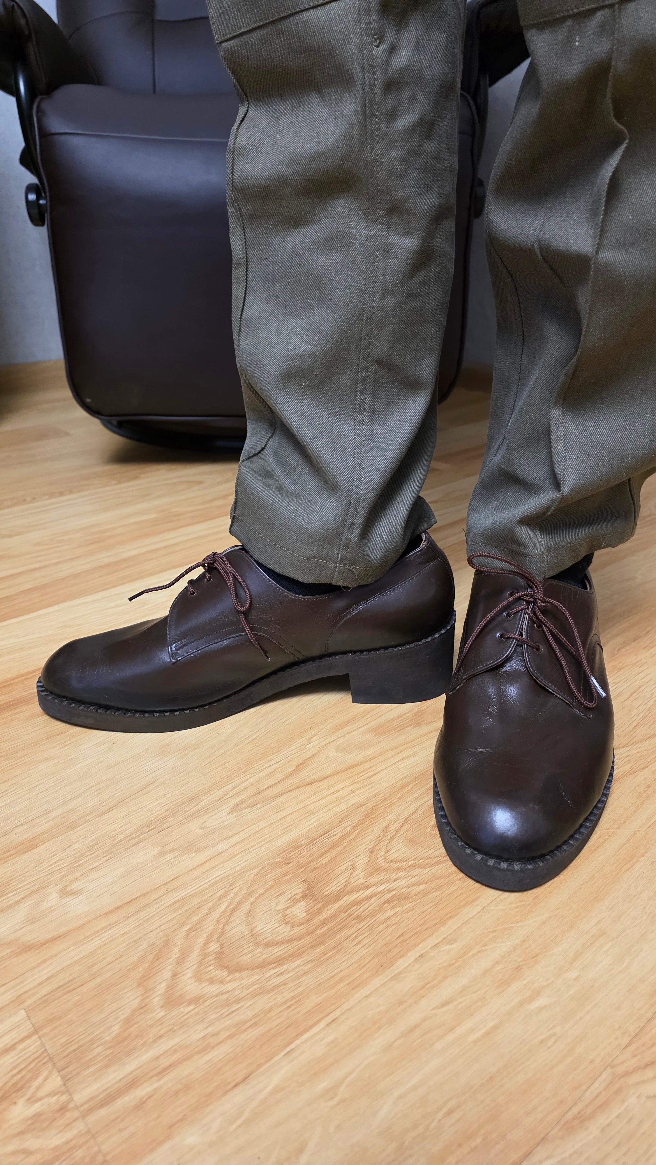 Soviet Brown Leather Shoes Skorokhod Vintage Footwear USSR - Legend Returns Vintage