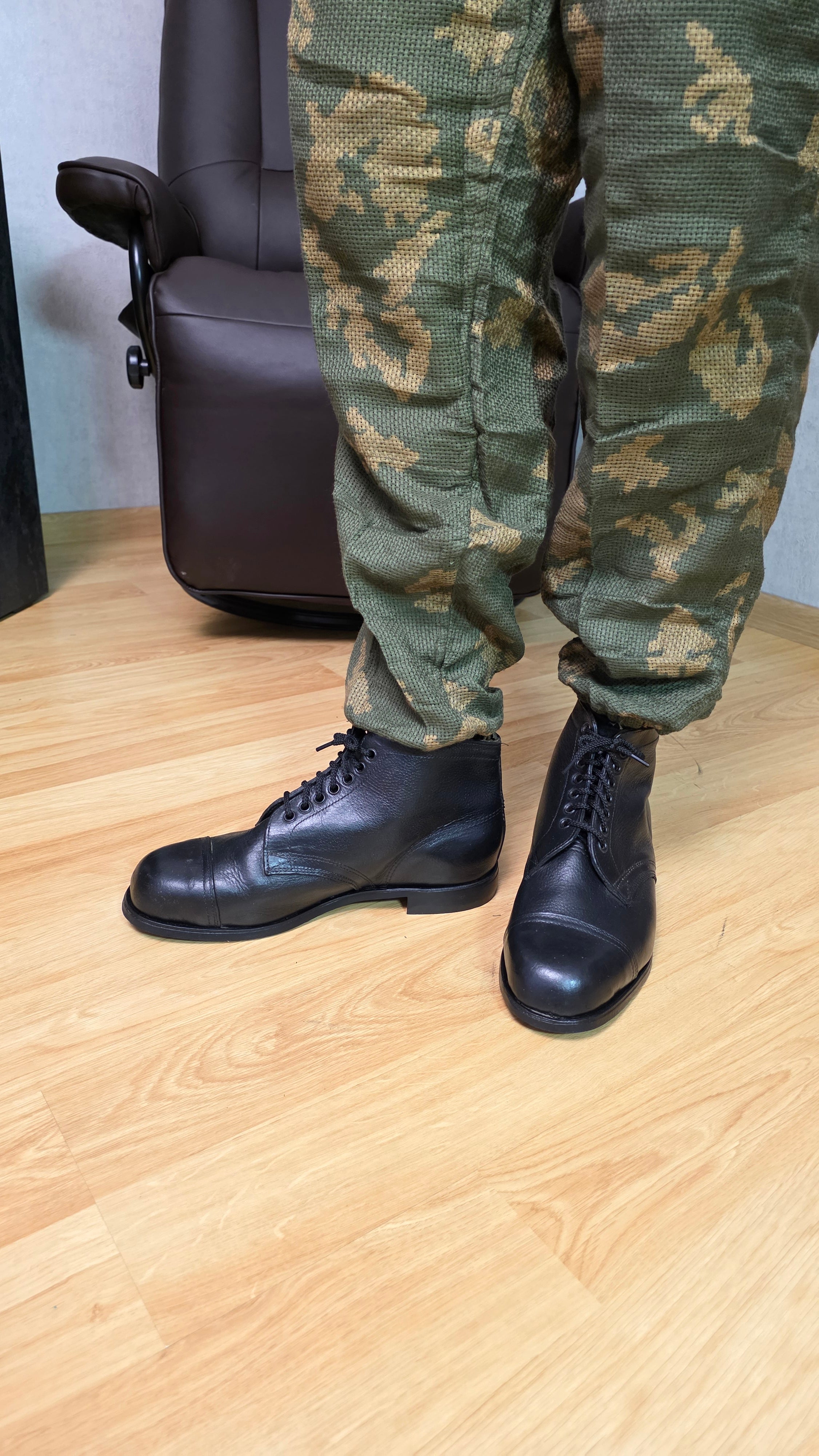Soviet Field Boots USSR Leather Service Footwear Vintage Military Style Collectible - Legend Returns Vintage