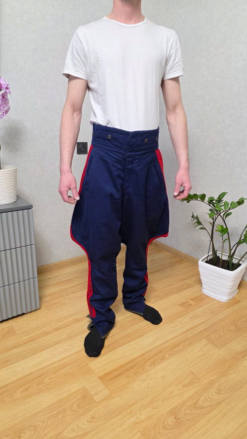 Rare Soviet General Breeches Blue Vintage Officer Riding Pants USSR