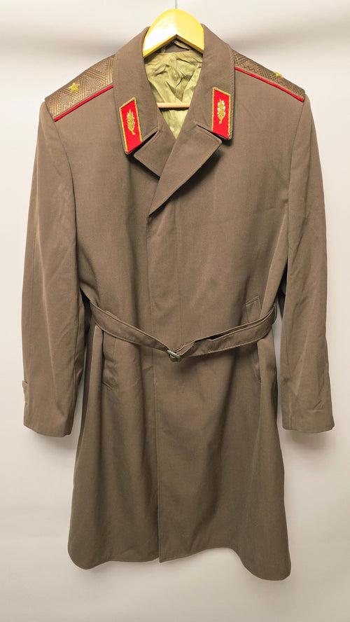 Soviet General Officer Overcoat Wool Blend USSR Vintage Long Coat