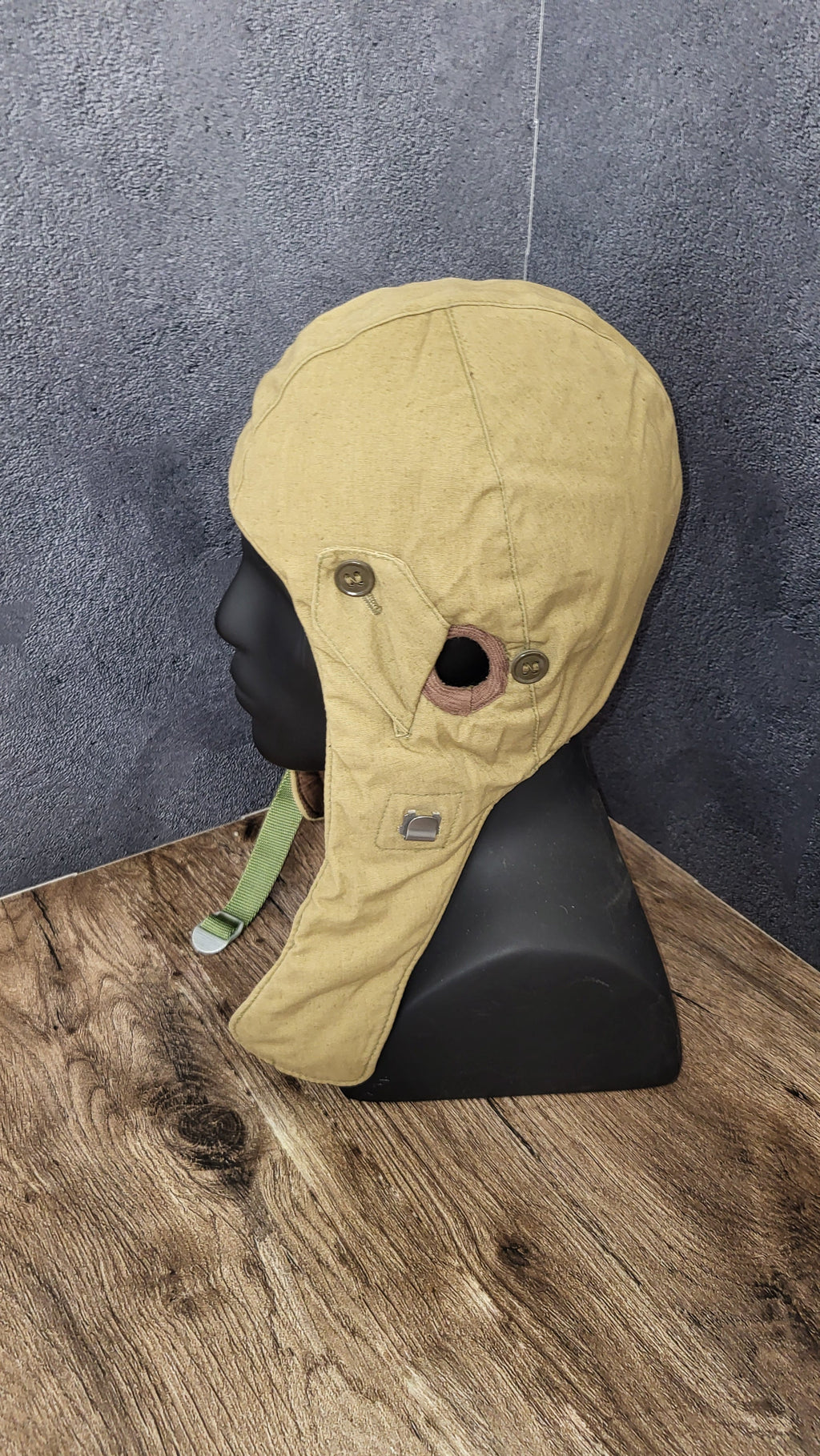 Soviet Jump Helmet Canvas Paratrooper Helmet USSR Airborne Training Gear - Legend Returns Vintage