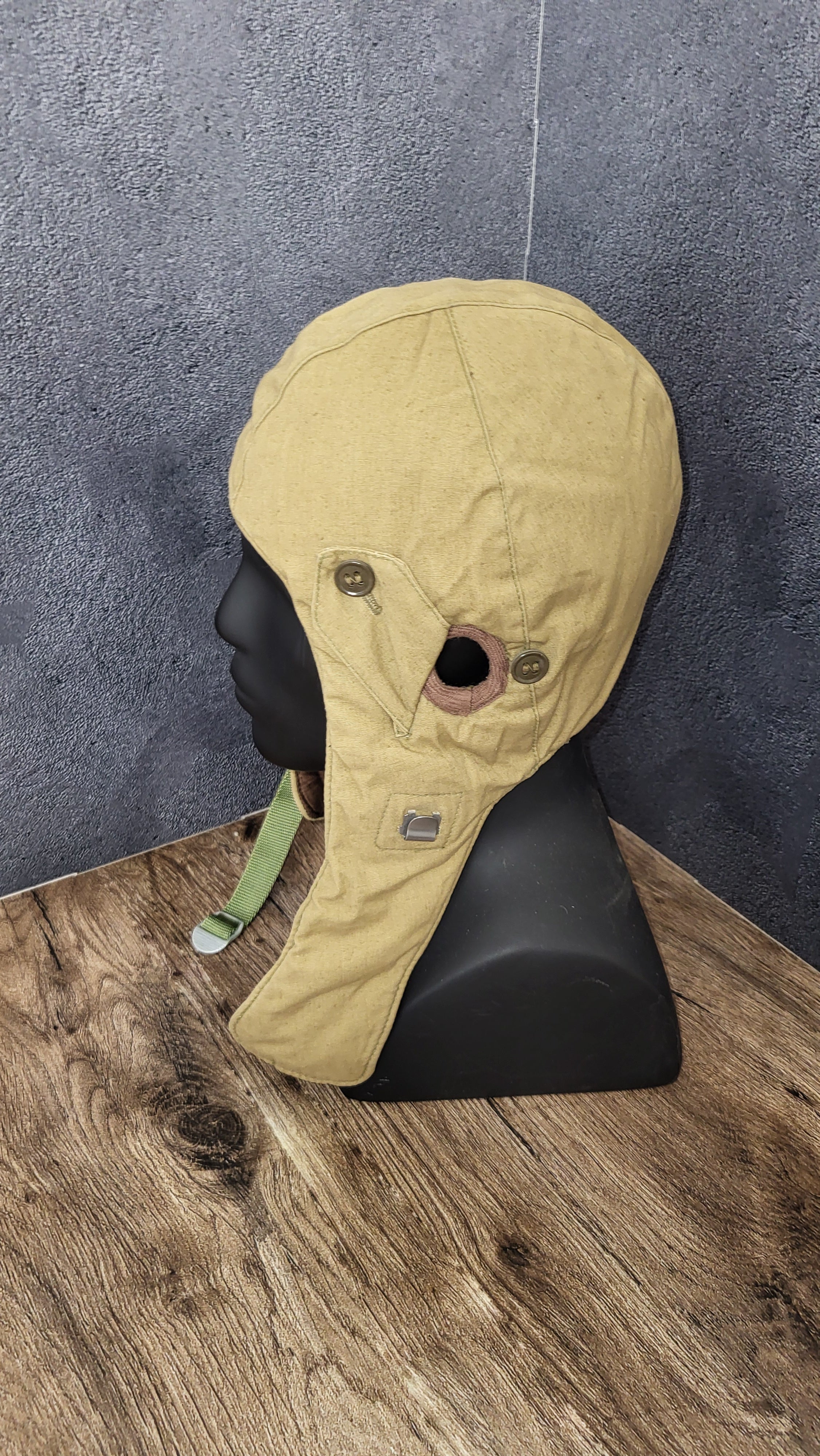 Soviet Jump Helmet Canvas Paratrooper Helmet USSR Airborne Training Gear - Legend Returns Vintage