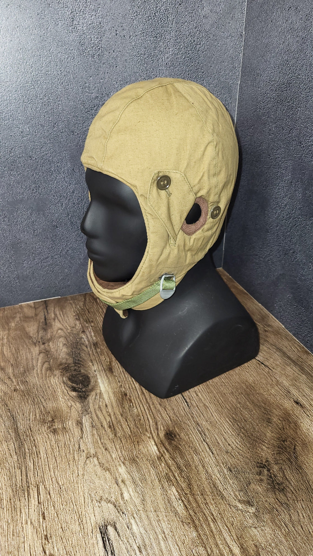 Soviet Jump Helmet Canvas Paratrooper Helmet USSR Airborne Training Gear - Legend Returns Vintage